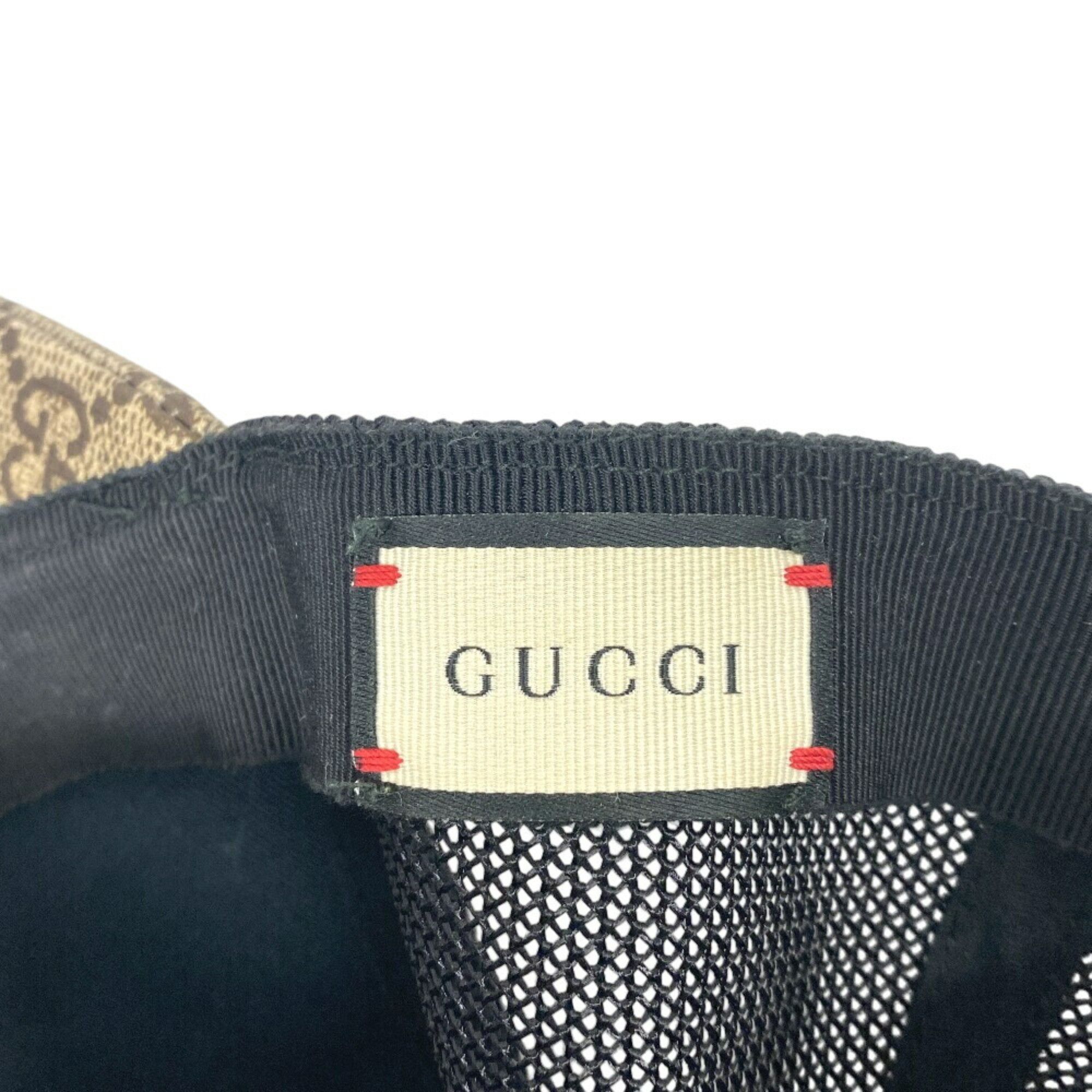 Gucci GUCCI GG Supreme Cap Beige Men's Size ONE SIZE - 10 Thumbnail