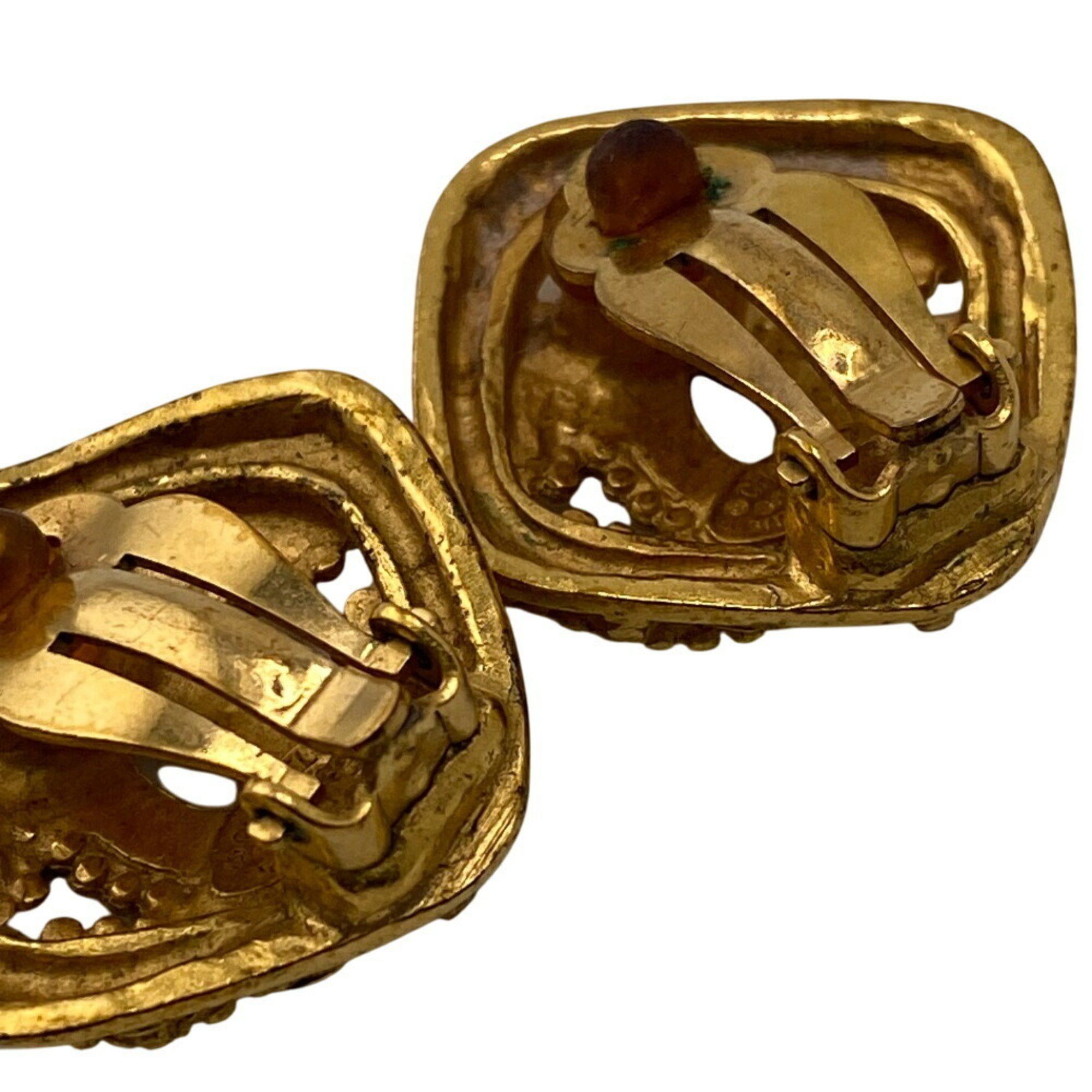 Chanel CHANEL 96A Diamond Coco Mark Earrings Gold Women's Size ONE SIZE - 12 Thumbnail