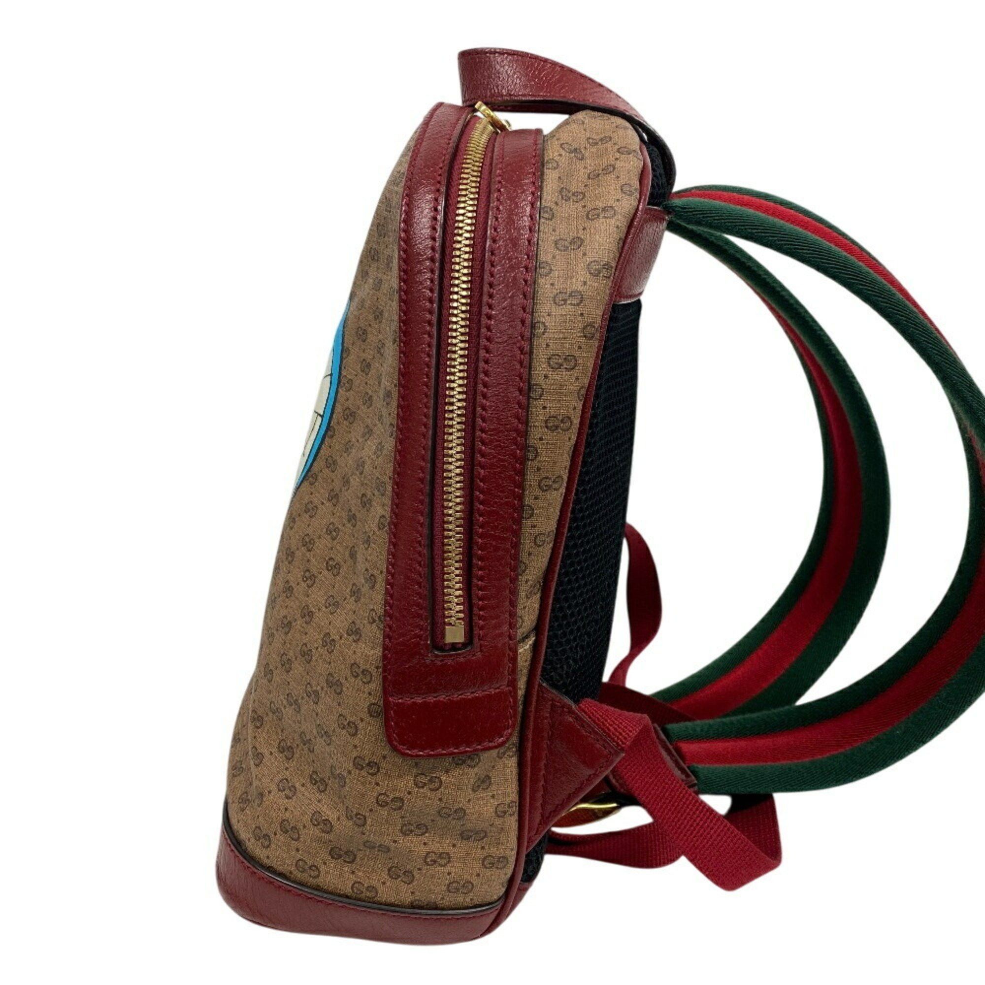 Gucci GUCCI 647816 GG Supreme Backpack/Daypack Bag Backpack Daypack Beige Women's Size ONE SIZE - 4 Thumbnail