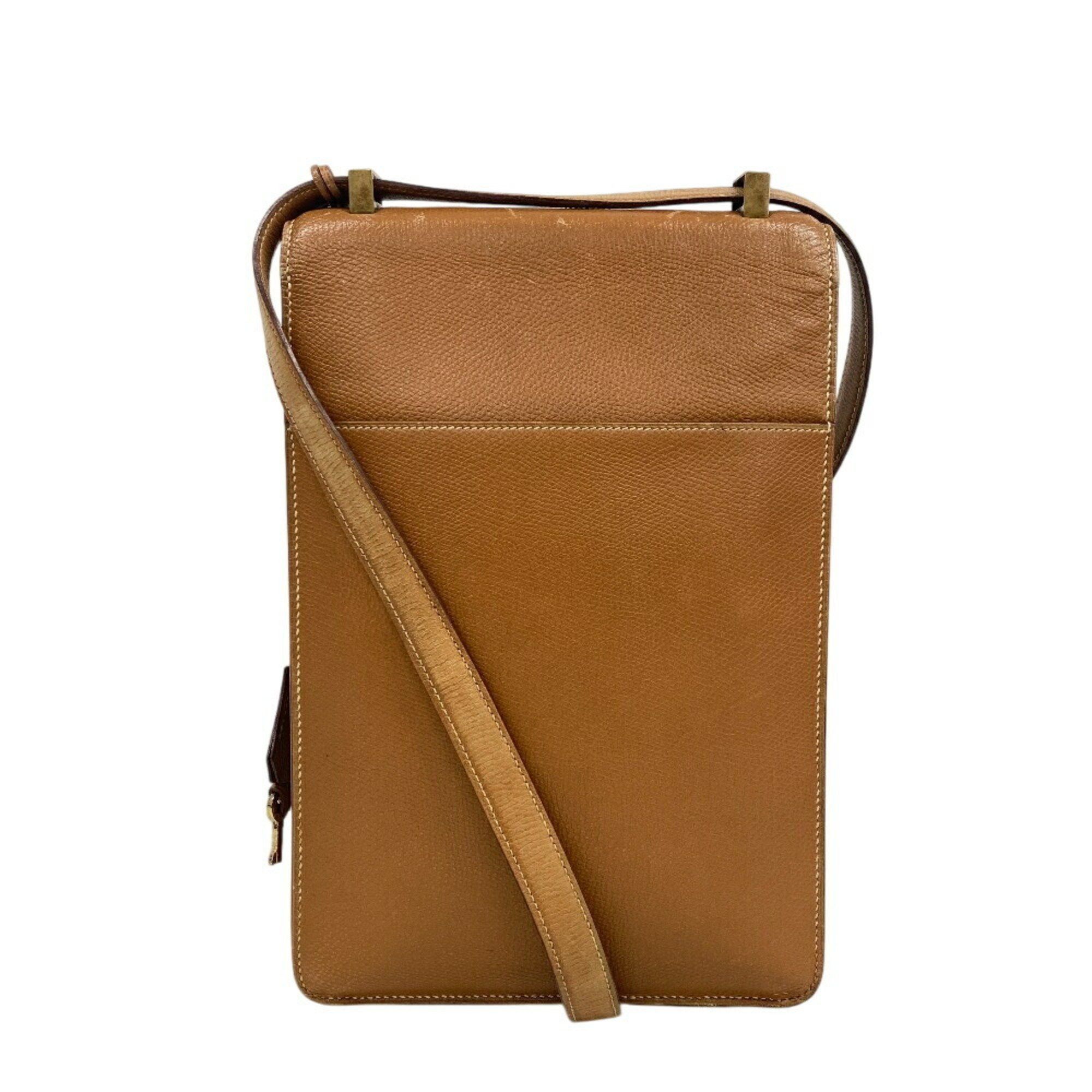 Hermes HERMES Sac A Depeche DPLG Shoulder Bag, Beige, Men's Size ONE SIZE - 2 Thumbnail