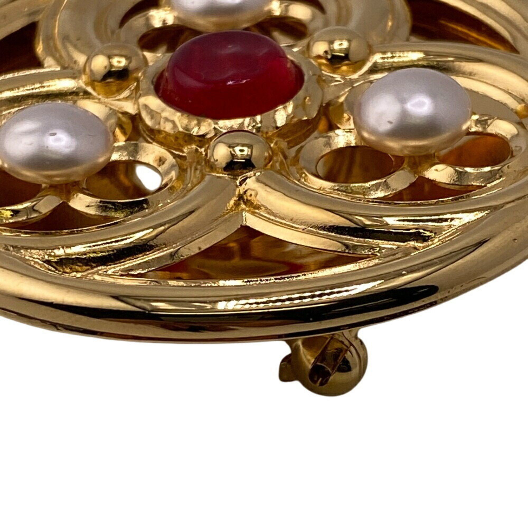 Chanel CHANEL Gripoa Brooch Gold Ladies Size ONE SIZE - 8 Thumbnail