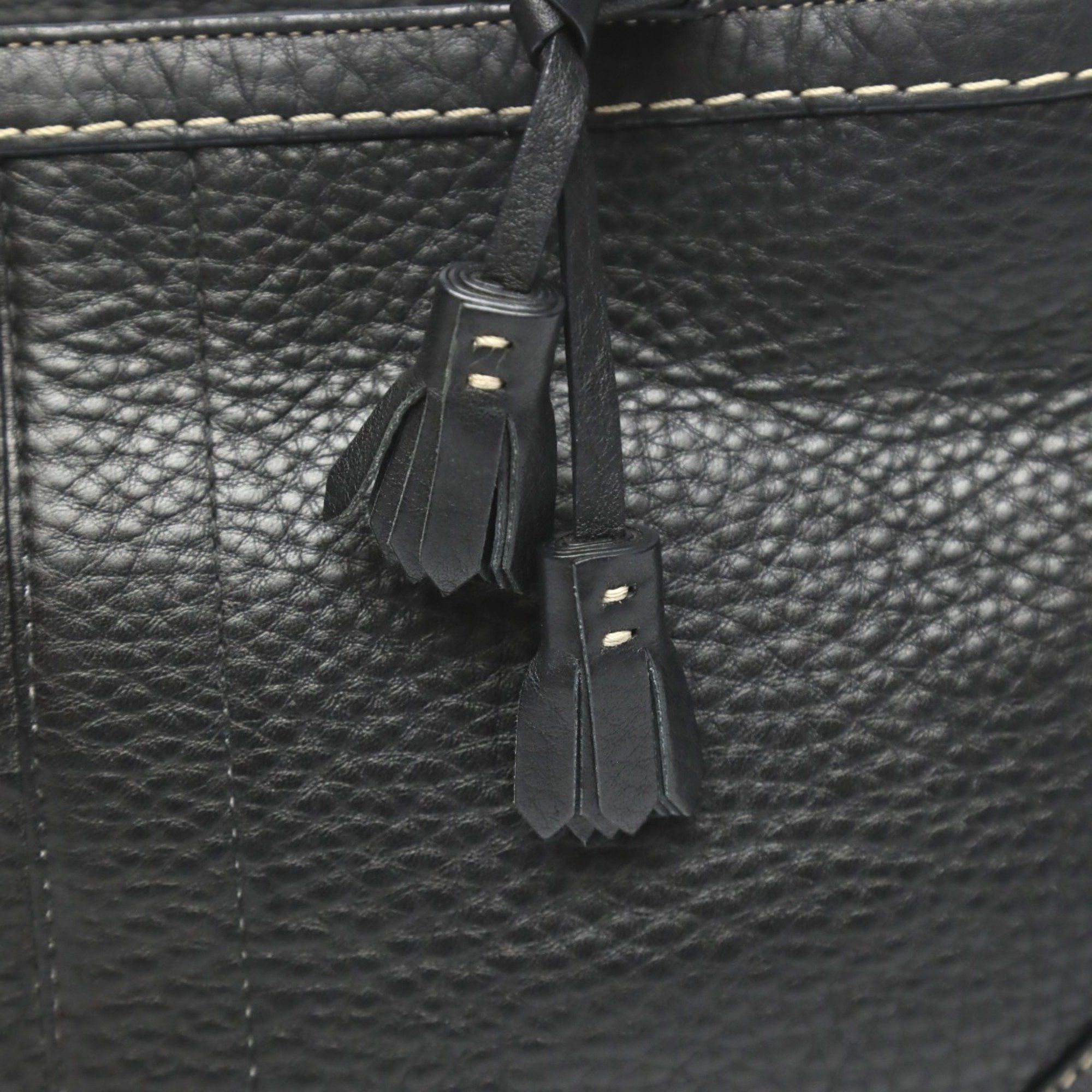 Coach COACH Hamptons Leather 5055 Handbag Black Size ONE SIZE - 10 Thumbnail