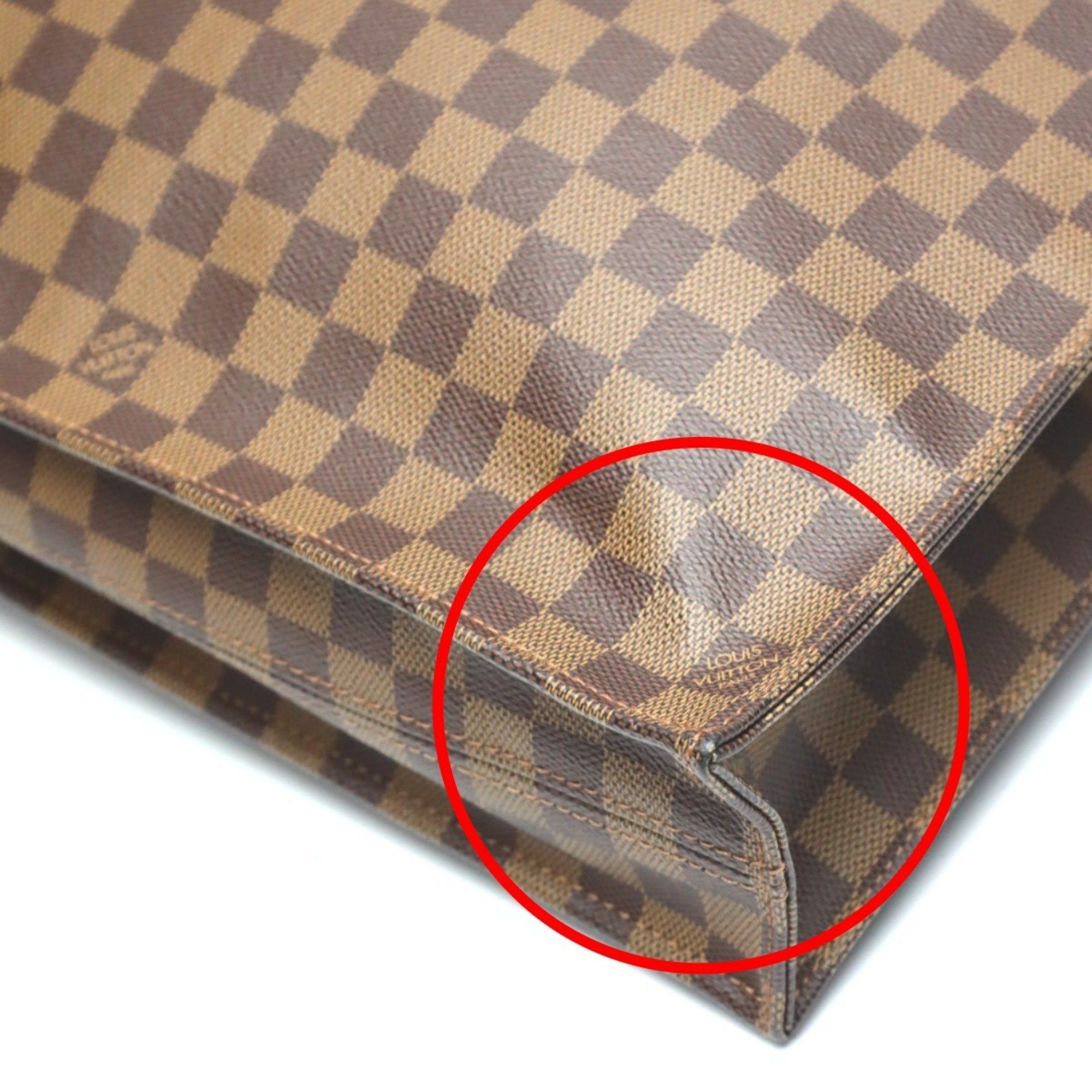 Louis Vuitton Louis Vuitton Handbag Tote Bag Damier Sac Plat Canvas N51140 Ebene LV Size ONE SIZE - 7 Thumbnail