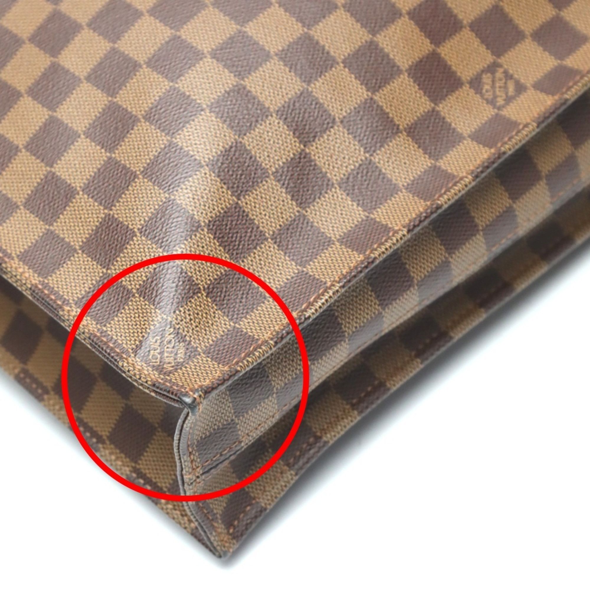 Louis Vuitton Louis Vuitton Handbag Tote Bag Damier Sac Plat Canvas N51140 Ebene LV Size ONE SIZE - 6 Thumbnail