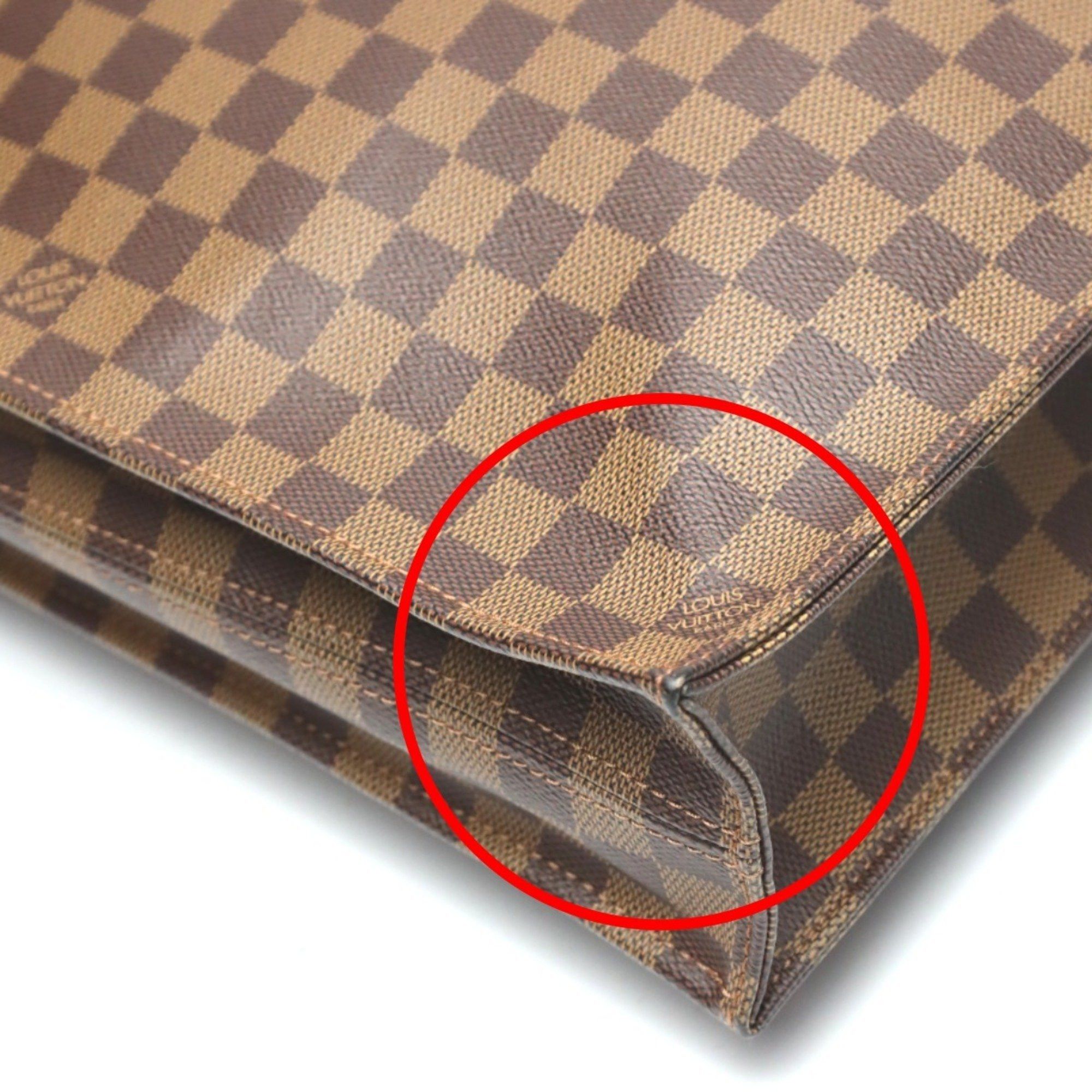 Louis Vuitton Louis Vuitton Handbag Tote Bag Damier Sac Plat Canvas N51140 Ebene LV Size ONE SIZE - 9 Thumbnail