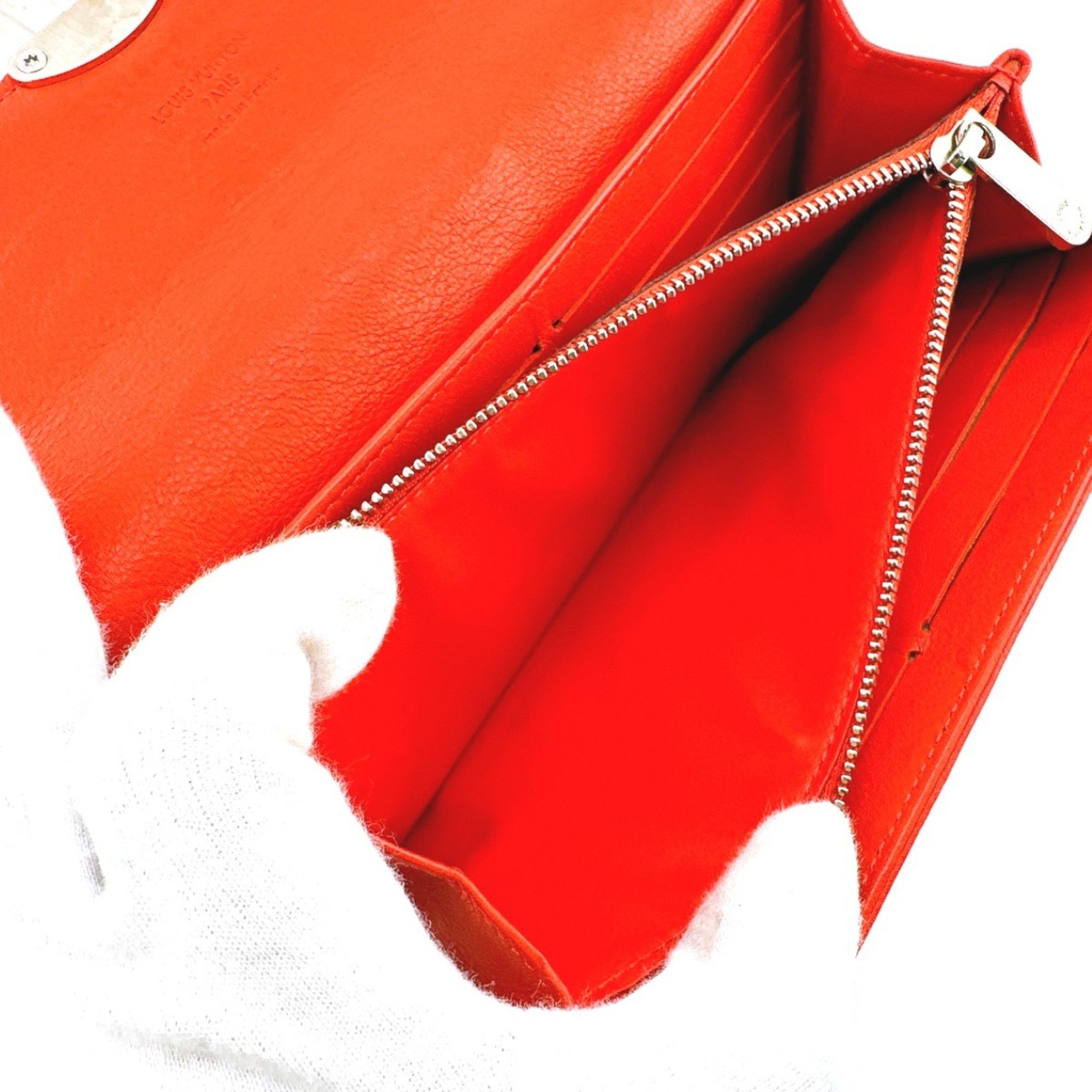 Louis Vuitton Louis Vuitton Long Wallet Portefeuille Iris Mahina Bi-fold Monogram M58161 Corail LV Size ONE SIZE - 16 Thumbnail