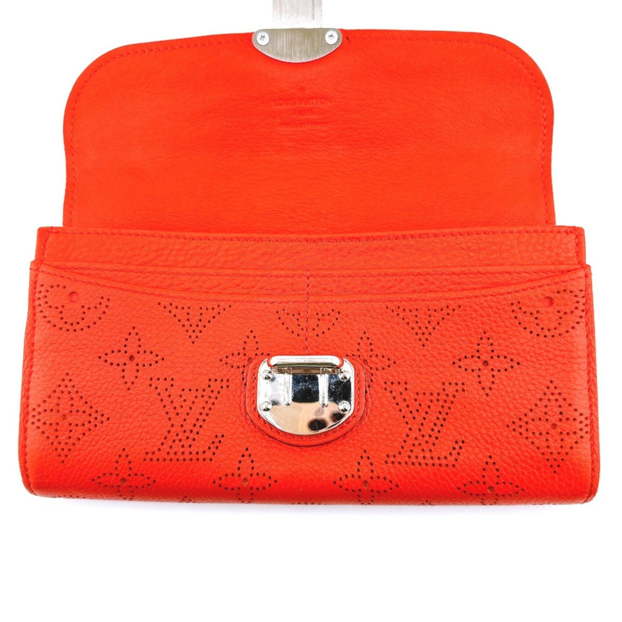 Louis Vuitton Louis Vuitton Long Wallet Portefeuille Iris Mahina Bi-fold Monogram M58161 Corail LV Size ONE SIZE - 13 Thumbnail