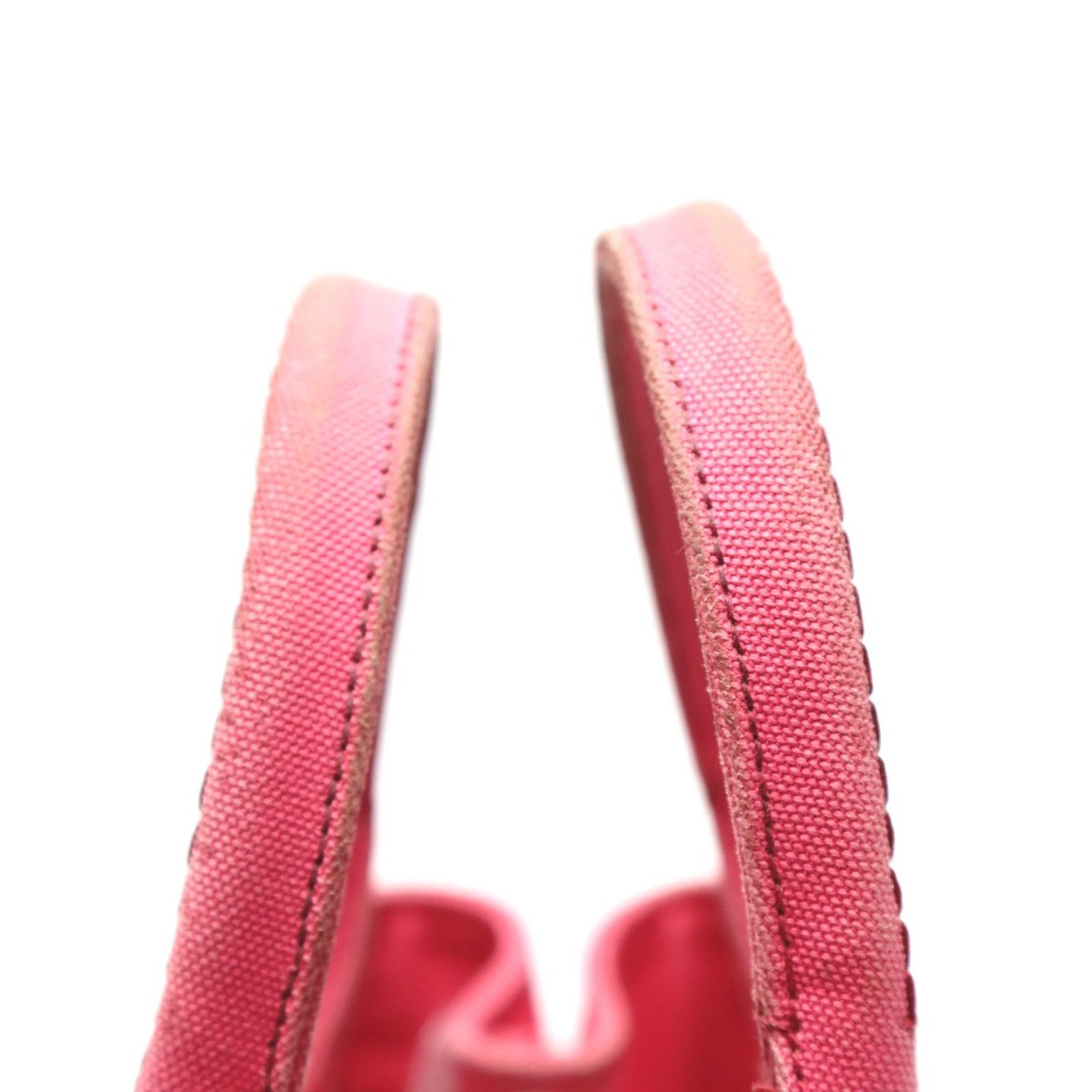 Prada PRADA Tote Bag Handbag Canapa Canvas 1BG439 Pink Size ONE SIZE - 14 Thumbnail