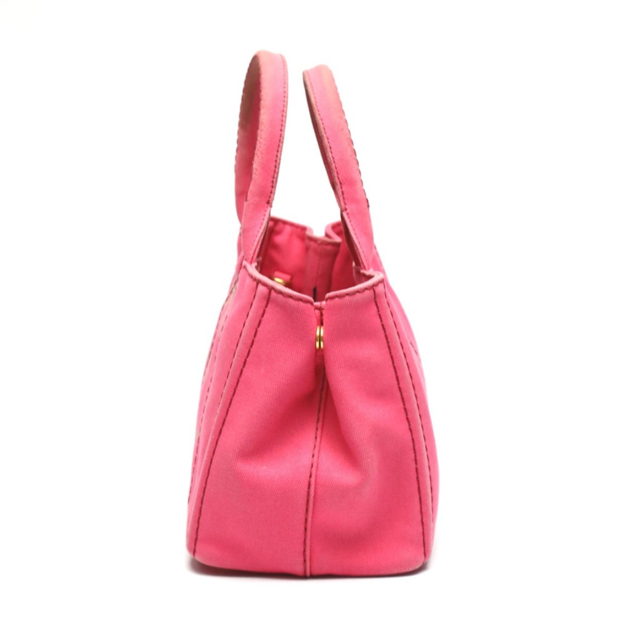 Prada PRADA Tote Bag Handbag Canapa Canvas 1BG439 Pink Size ONE SIZE - 5 Thumbnail