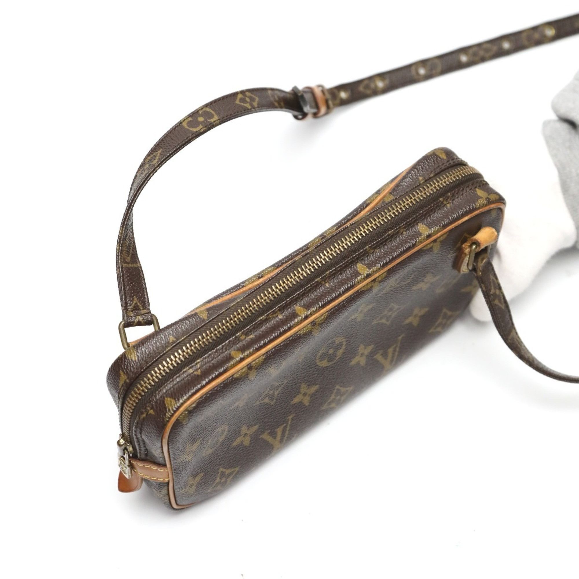 Louis Vuitton Louis Vuitton Shoulder Bag Monogram Marly Bandouliere Canvas M51828 Brown LV Size ONE SIZE - 11 Thumbnail