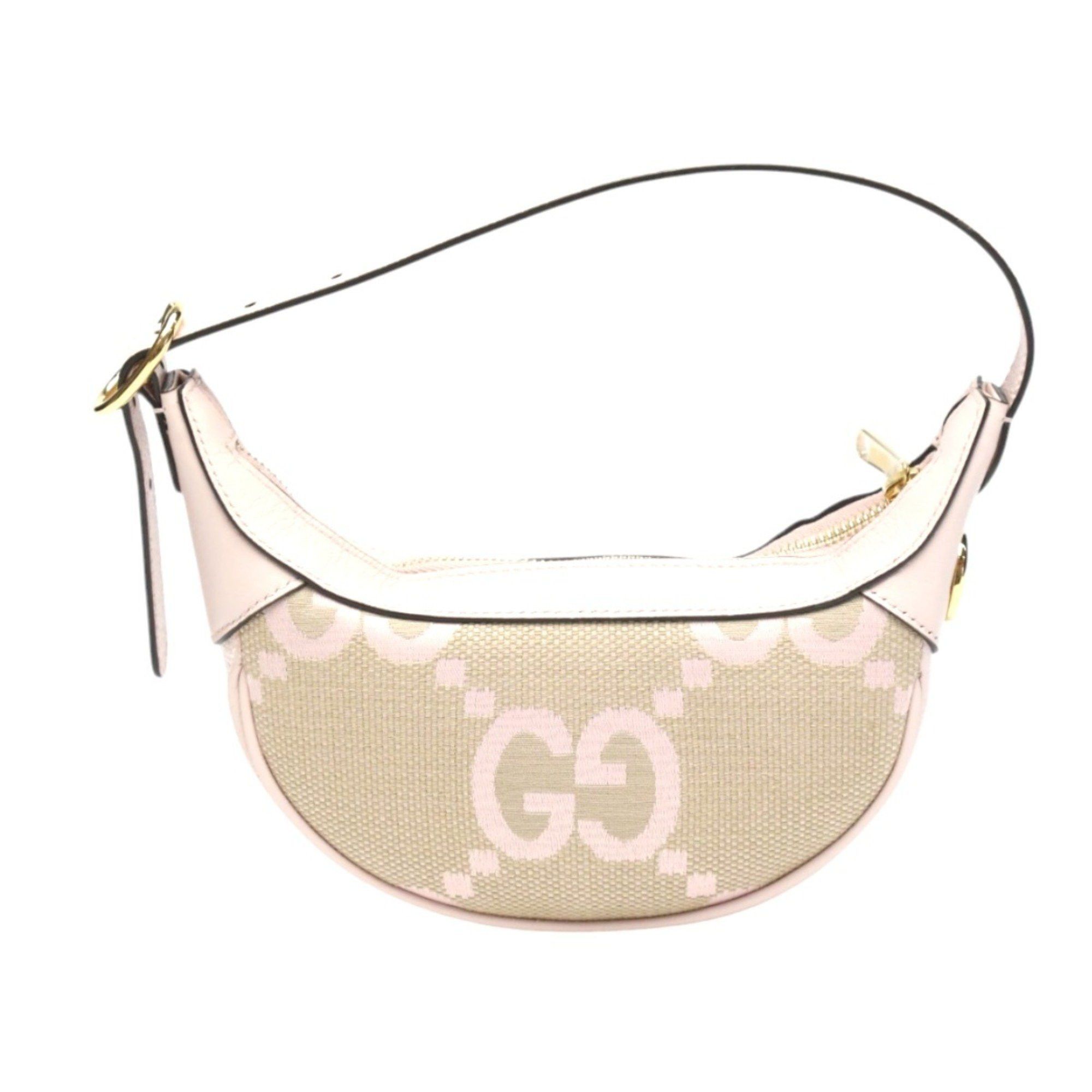 Gucci GUCCI Handbag Ophidia Jumbo GG Bag Canvas ?658551 Pink Size ONE SIZE - 3 Thumbnail
