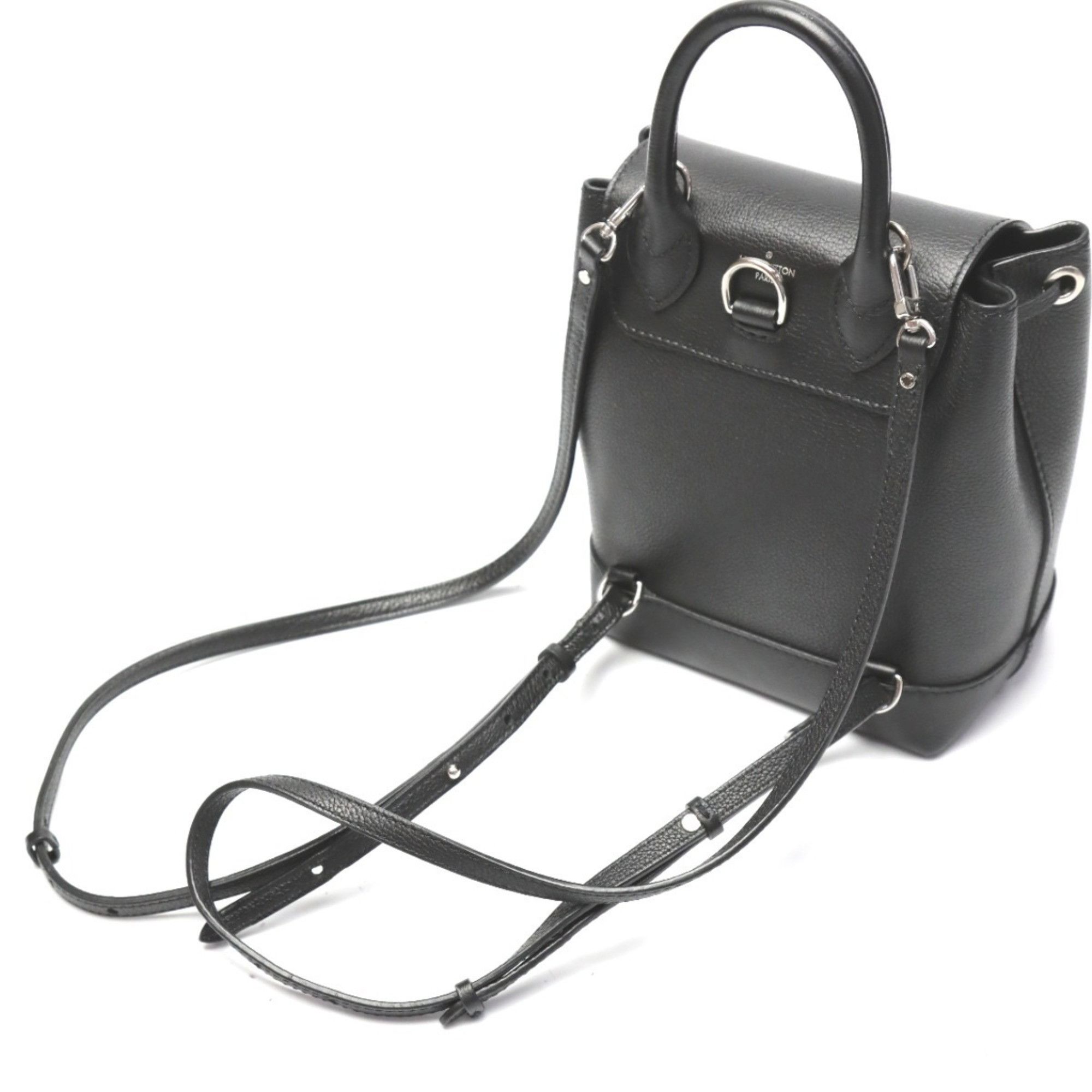 Louis Vuitton Louis Vuitton Backpack/Daypack Lock Me Bag Taurillon Leather M54573 Noir LV Size ONE SIZE - 11 Thumbnail