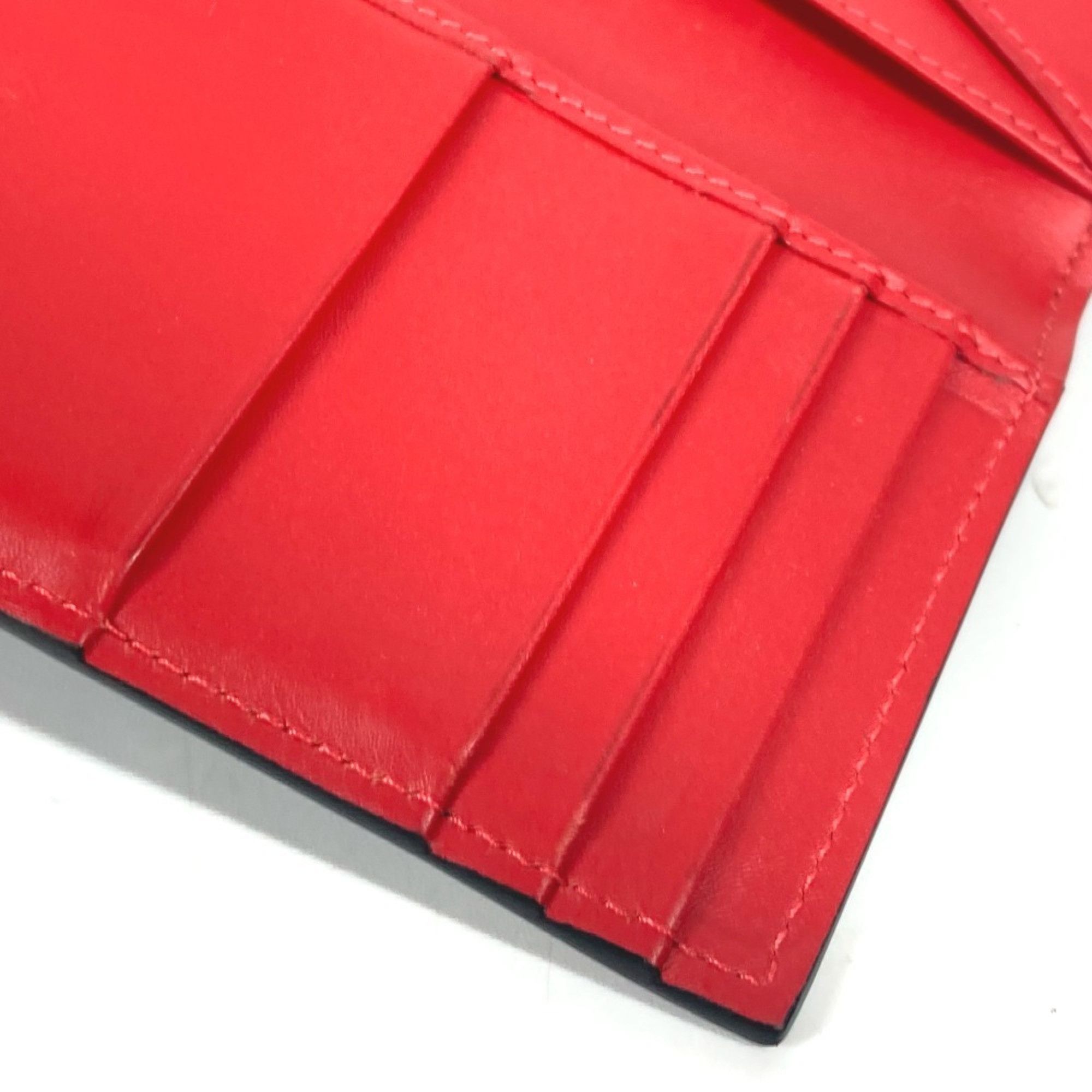 Christian Louboutin Christian Louboutin Business Card Holder Pass Case CL Bi-fold Holder/Card Leather Men's Black Size ONE SIZE - 8 Thumbnail