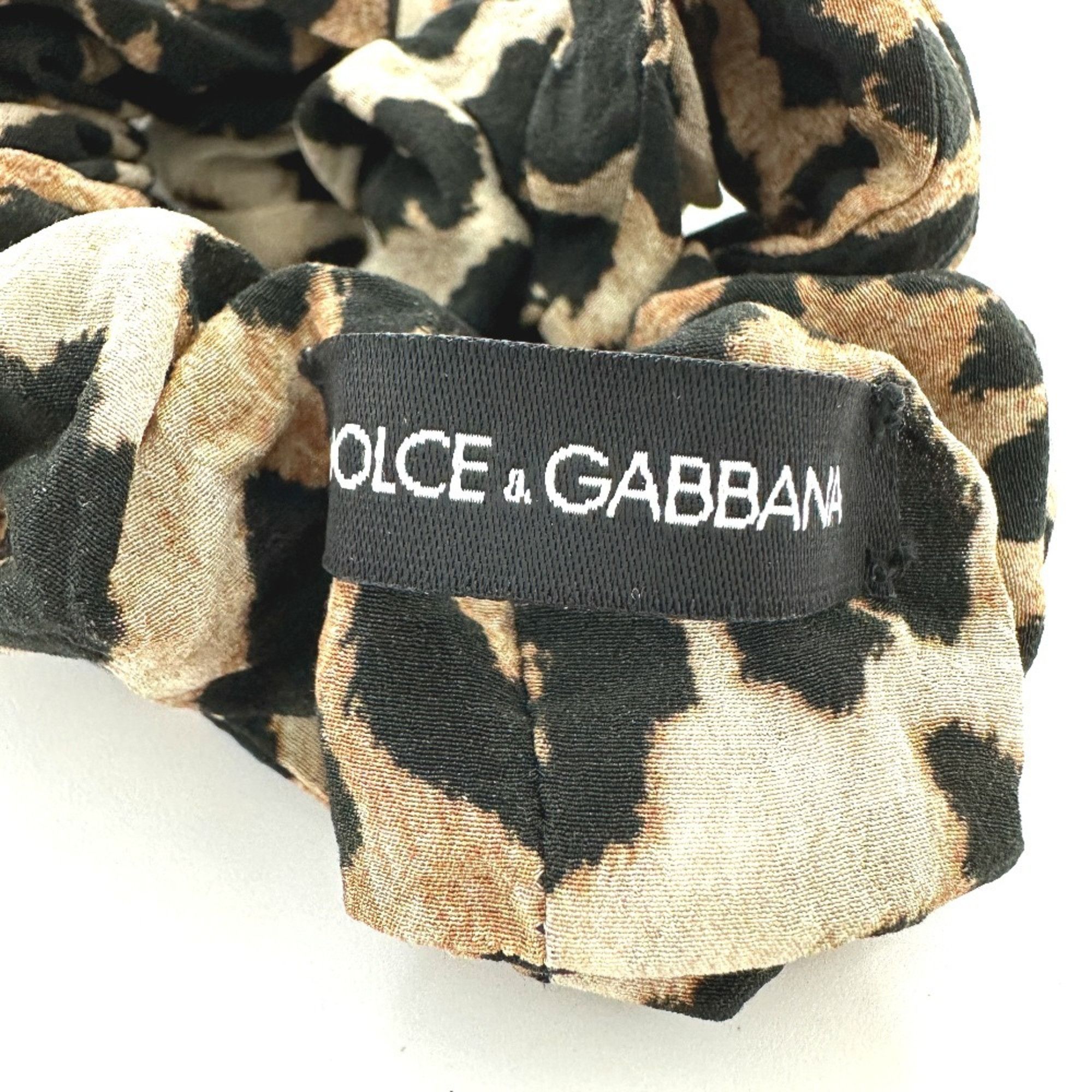 Dolce & Gabbana Dolce & Gabbana DOLCE&GABBANA Leopard Hair Tie Scrunchie Nylon Women's Brown Size ONE SIZE - 6 Thumbnail