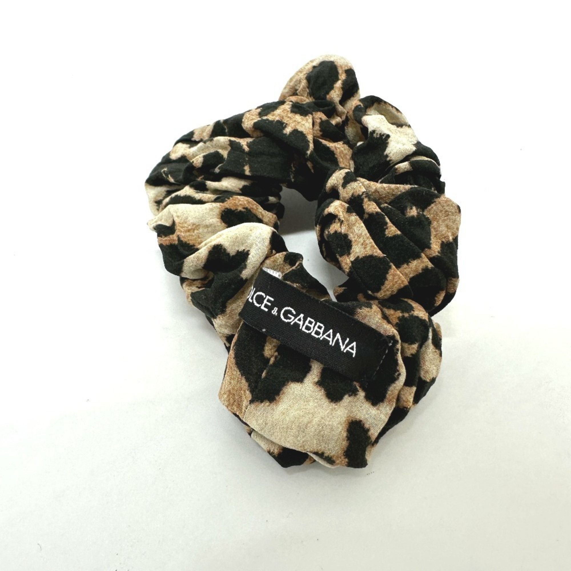 Dolce & Gabbana Dolce & Gabbana DOLCE&GABBANA Leopard Hair Tie Scrunchie Nylon Women's Brown Size ONE SIZE - 2 Thumbnail