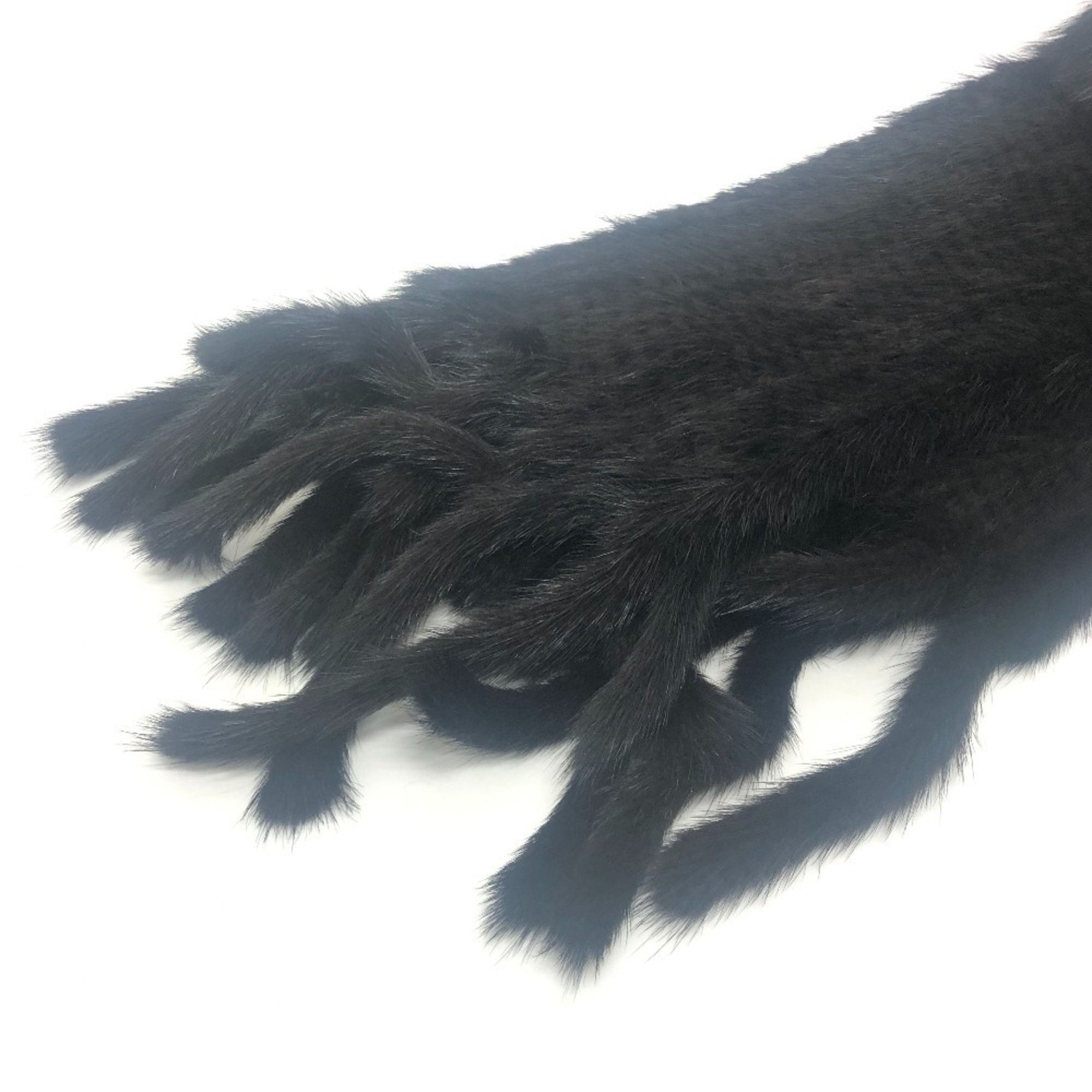 Dolce & Gabbana DOLCE&GABBANA Dolce & Gabbana Scarf Shawl Mink Women's Black Similar Size ONE SIZE - 4 Thumbnail