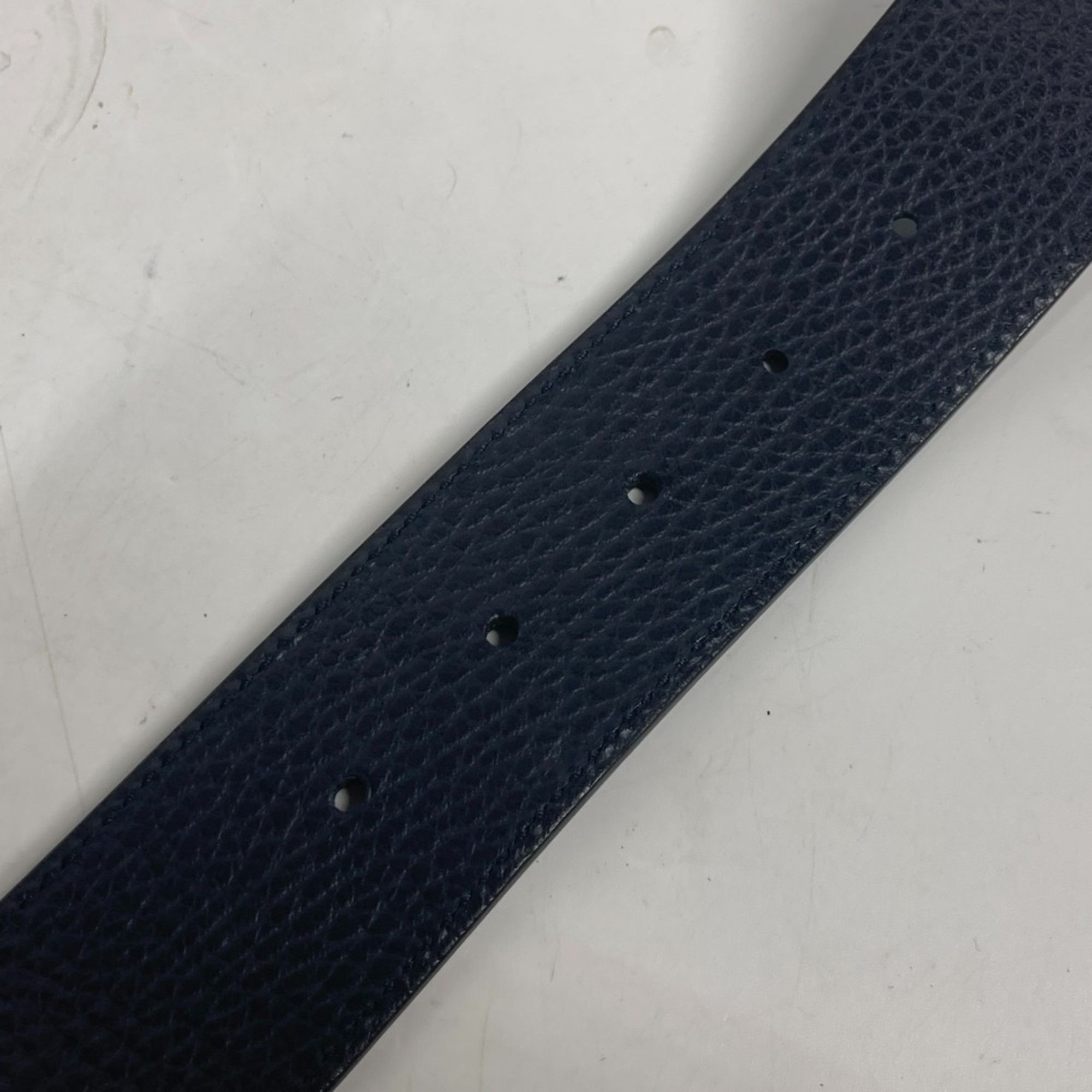 Gucci GUCCI 449715 GG Bicolor Belt Leather Men's Black Size ONE SIZE - 14 Thumbnail