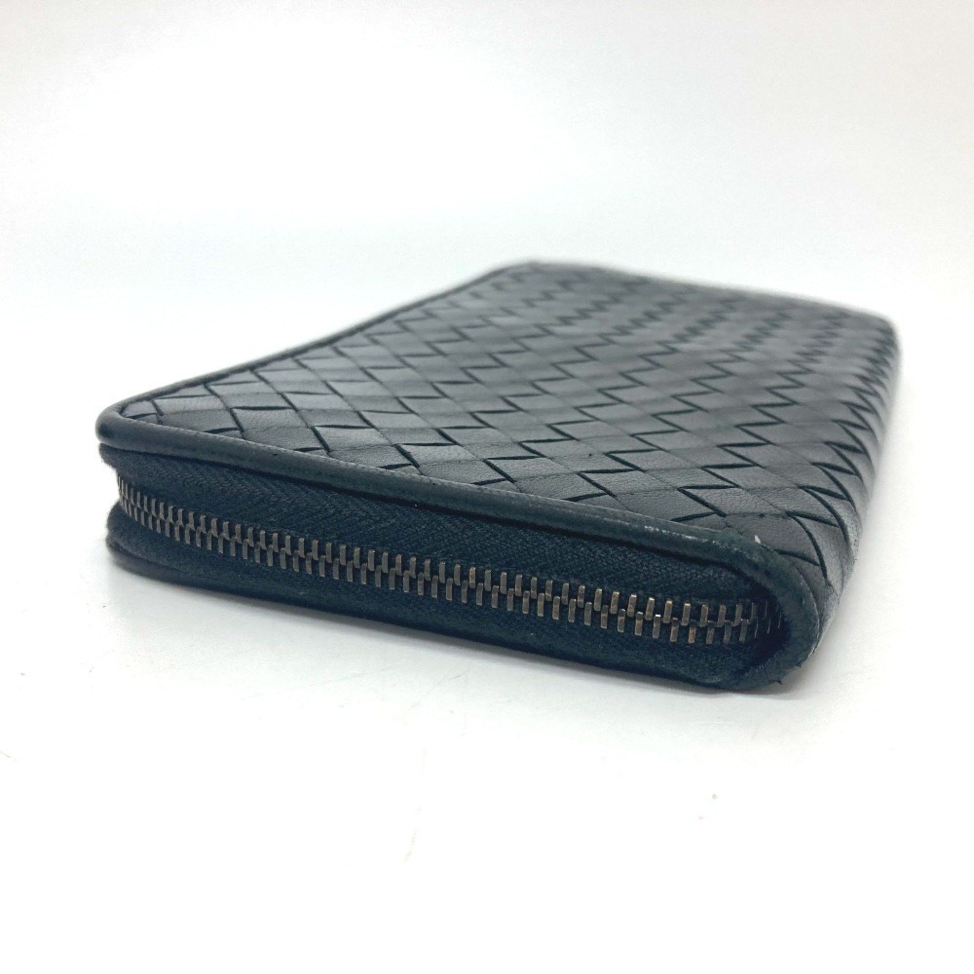 Bottega Veneta BOTTEGA VENETA 114076 Intrecciato Long Wallet L-Shaped Leather Men's Black Size ONE SIZE - 3 Thumbnail