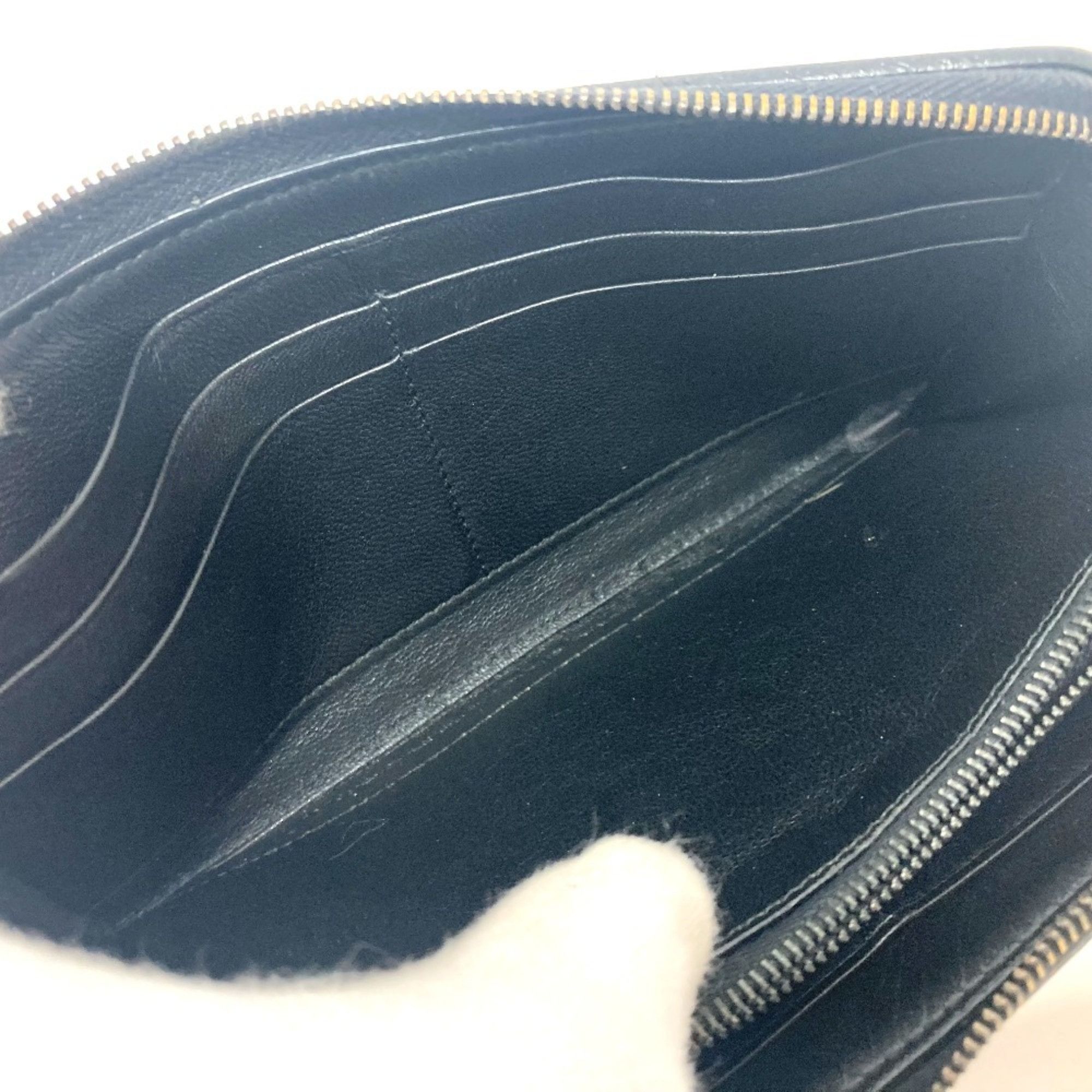Bottega Veneta BOTTEGA VENETA 114076 Intrecciato Long Wallet L-Shaped Leather Men's Black Size ONE SIZE - 9 Thumbnail