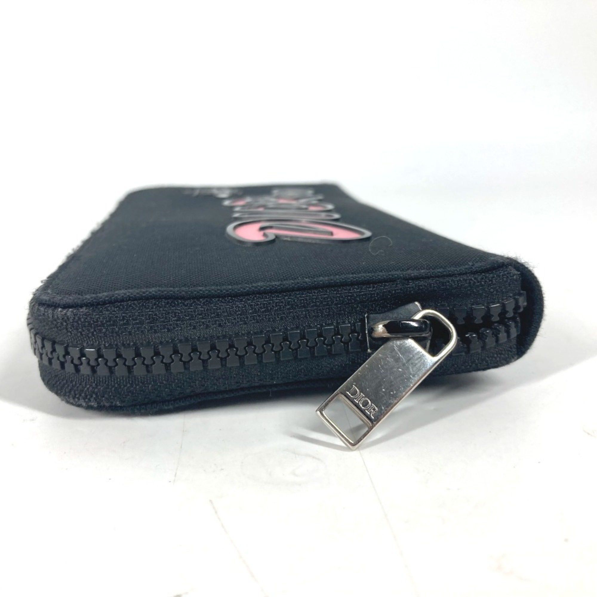 Dior Christian Dior Dior KAWS collaboration round long wallet nylon men's black Size ONE SIZE - 4 Thumbnail