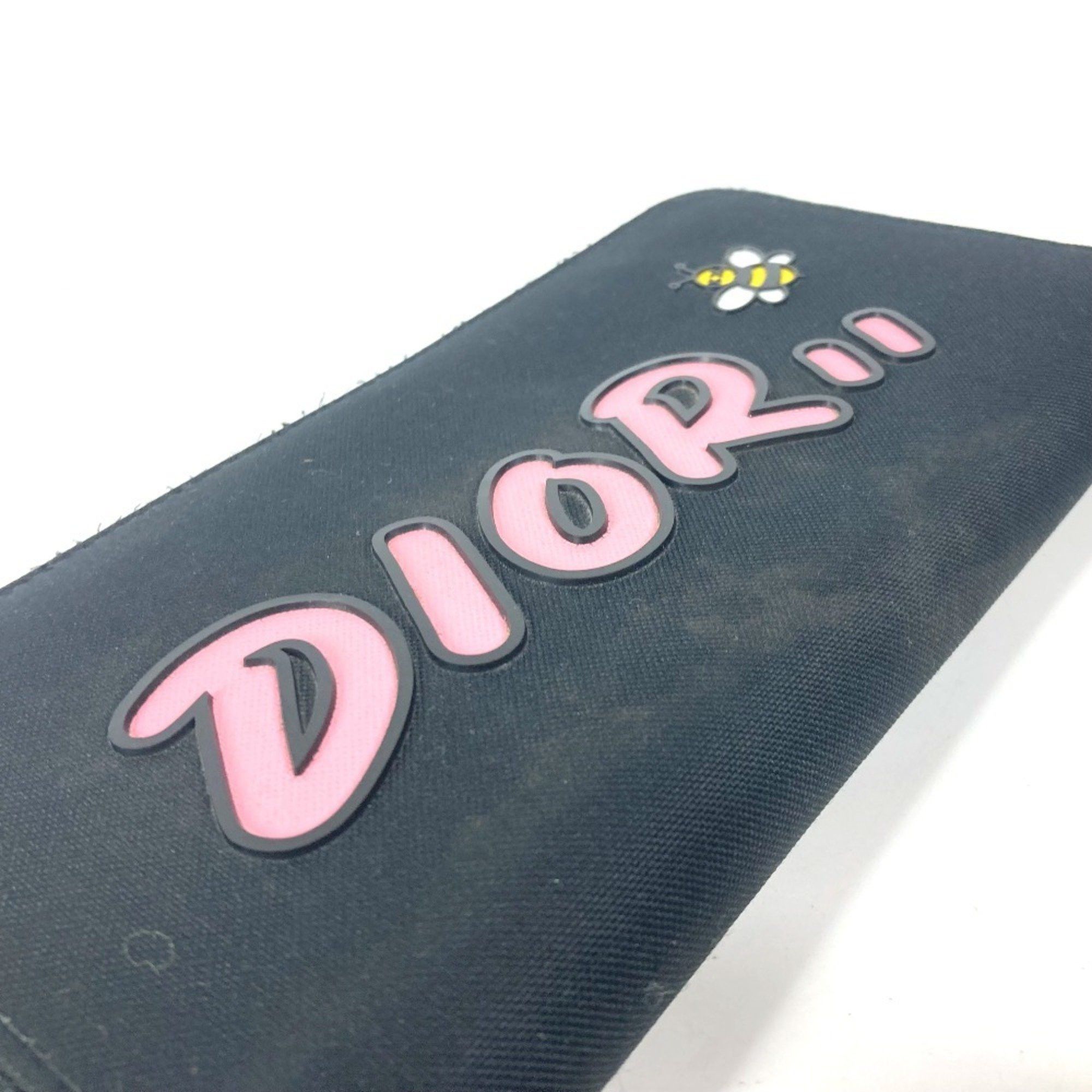 Dior Christian Dior Dior KAWS collaboration round long wallet nylon men's black Size ONE SIZE - 5 Thumbnail