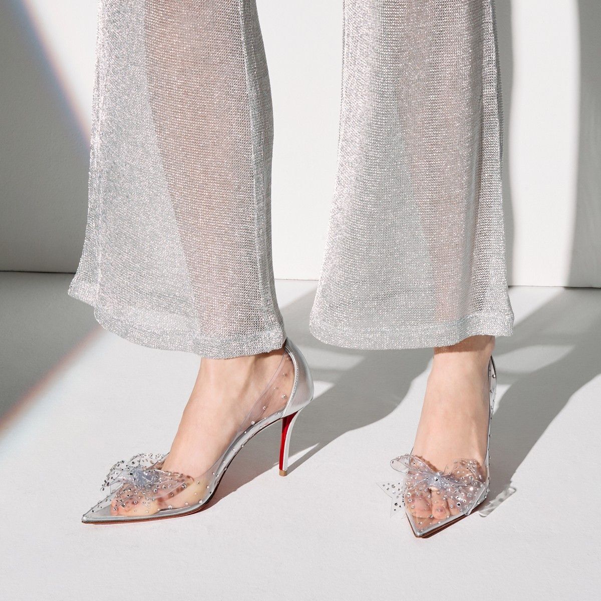 Christian Louboutin Jelly Strass 80mm Size US 7 / IT 37 - 2 Thumbnail