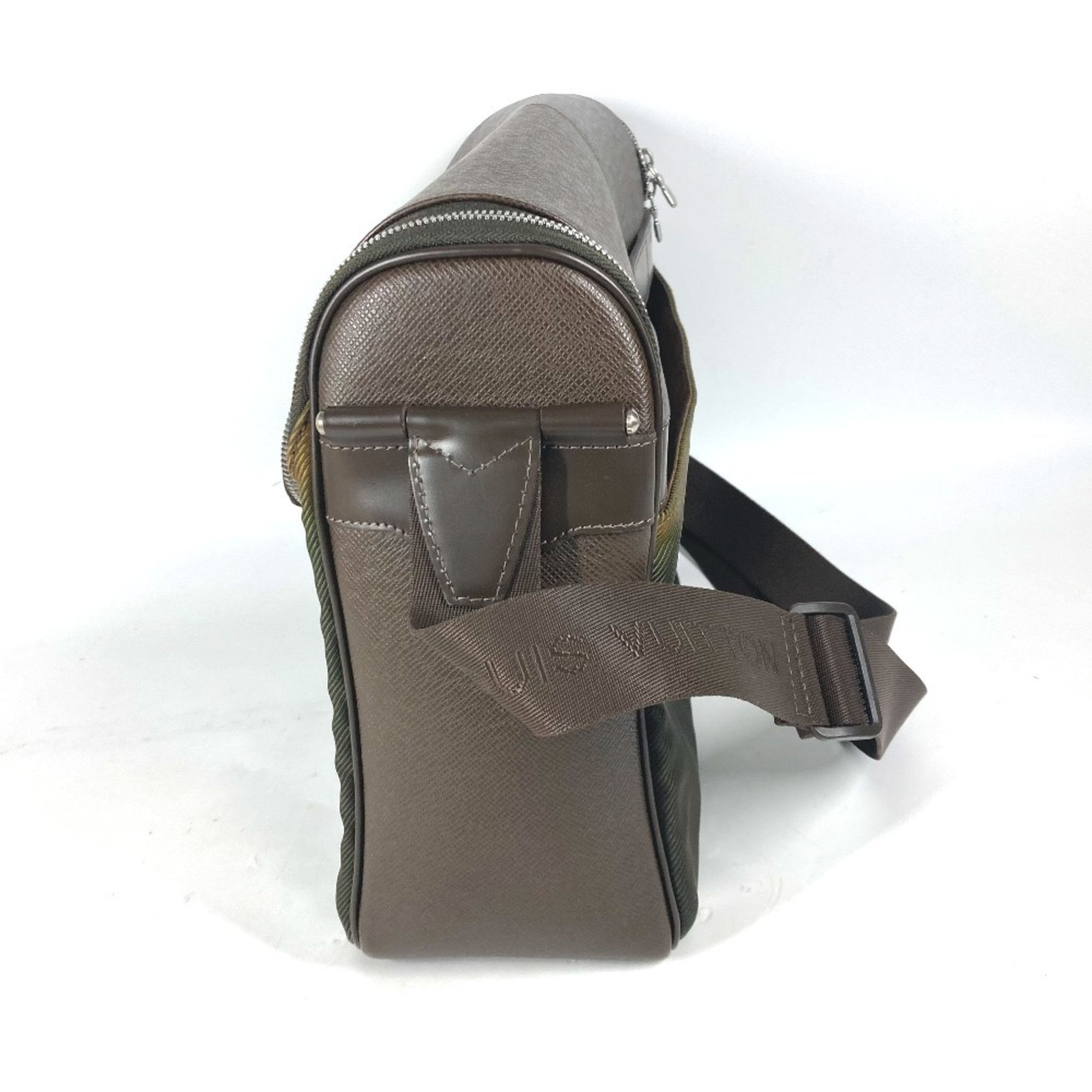 Louis Vuitton LOUIS VUITTON M30868 Taiga Taimir Bag Shoulder Leather Nylon Men's Grisli Brown Size ONE SIZE - 3 Thumbnail