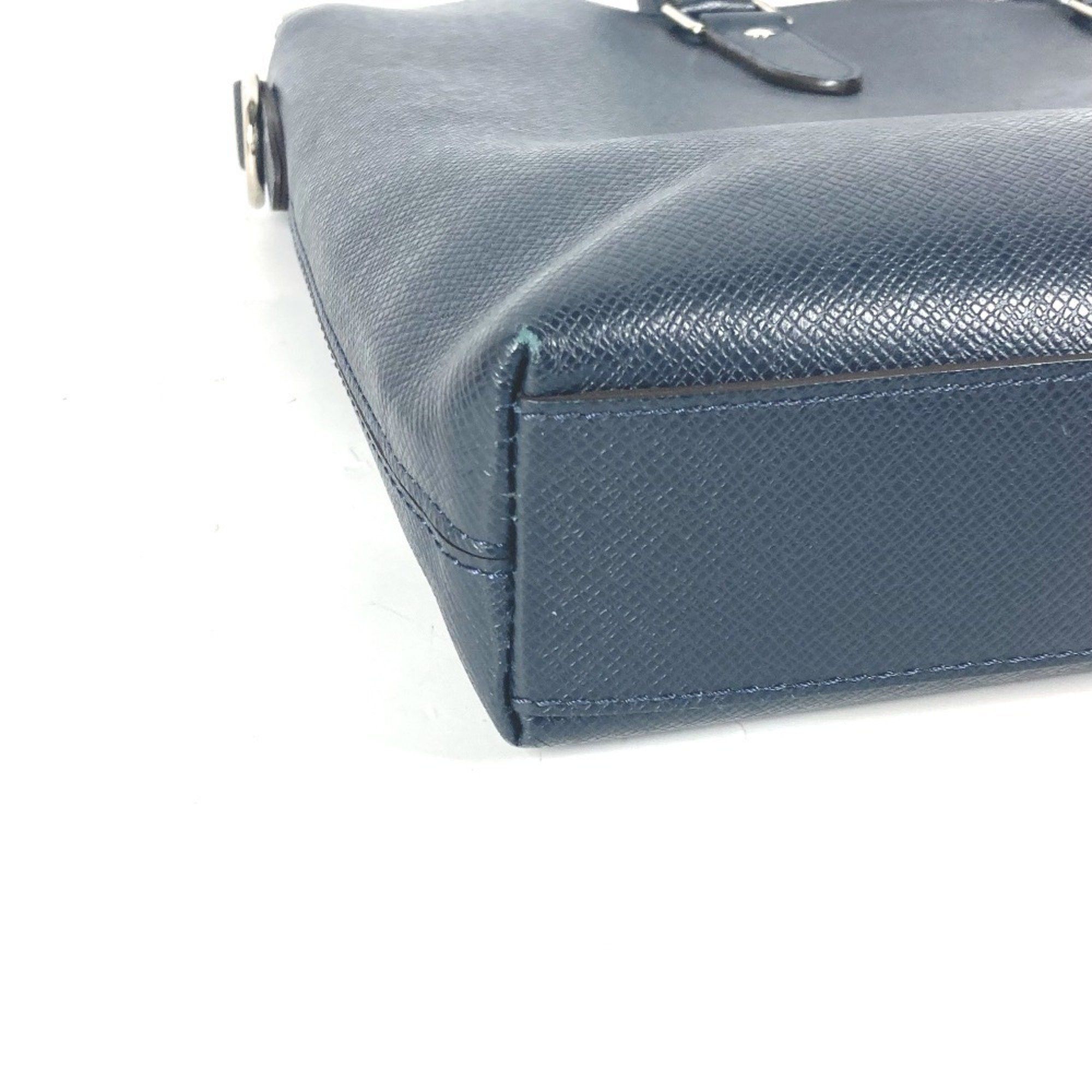Louis Vuitton Louis Vuitton M33417 Taiga Anton Bag Shoulder Leather Men's Blue Marine Navy Size ONE SIZE - 7 Thumbnail