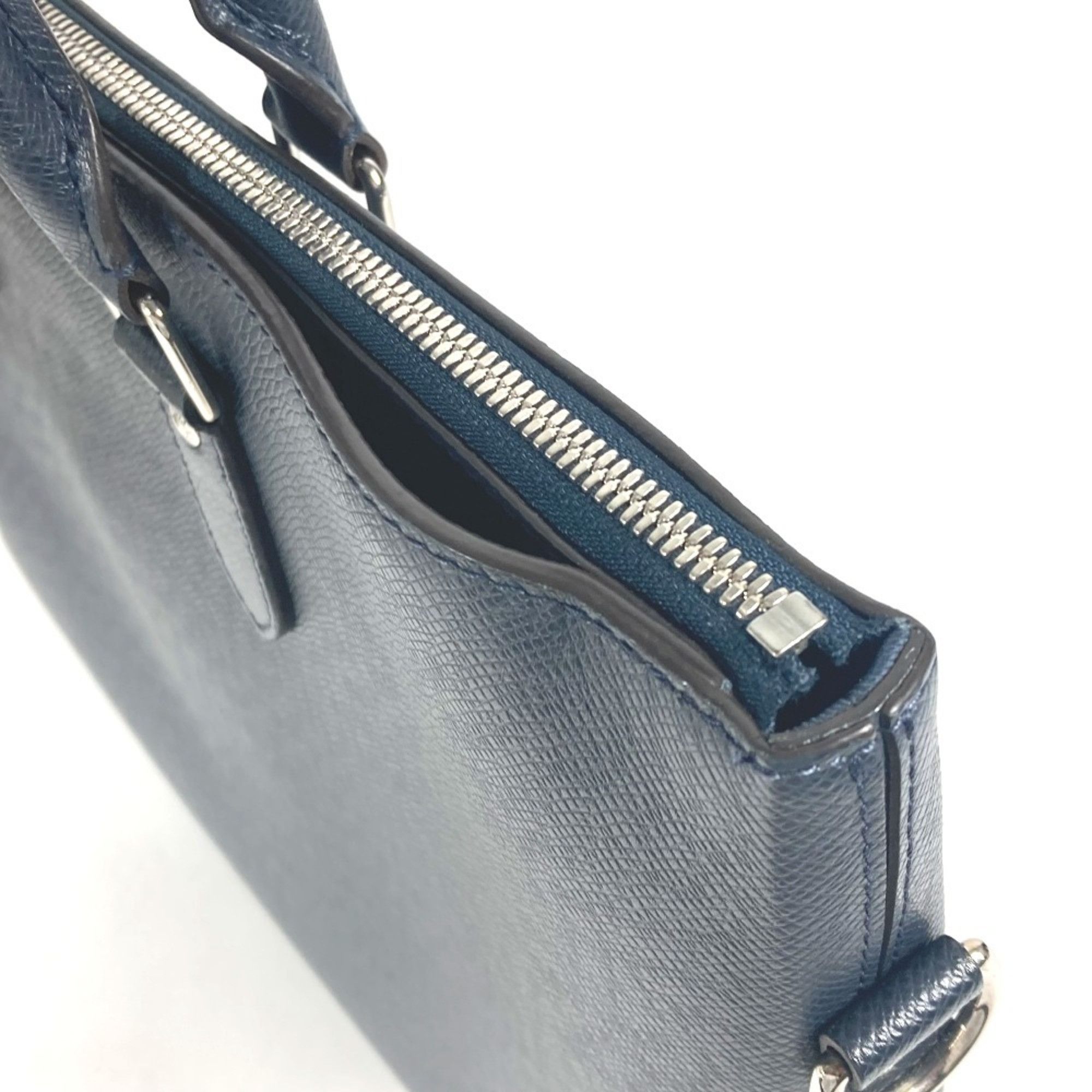 Louis Vuitton Louis Vuitton M33417 Taiga Anton Bag Shoulder Leather Men's Blue Marine Navy Size ONE SIZE - 9 Thumbnail