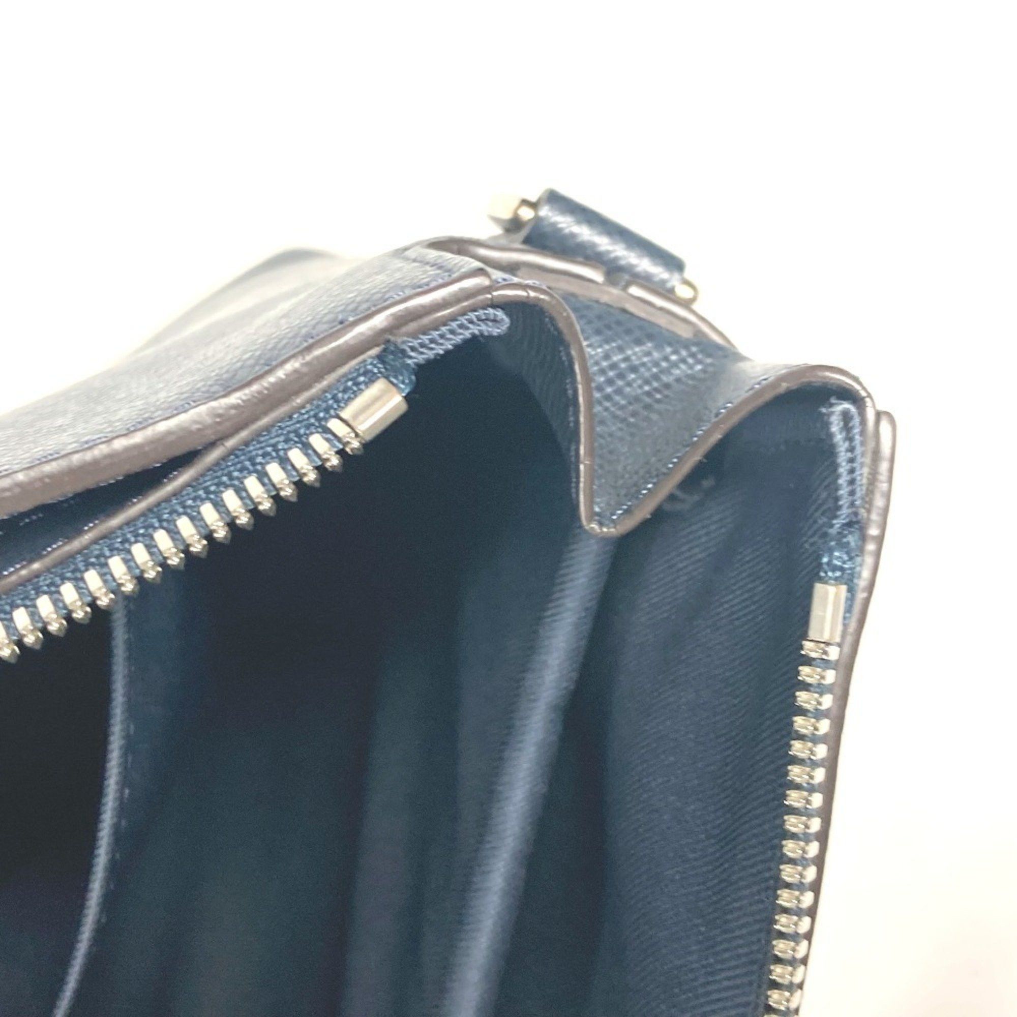 Louis Vuitton Louis Vuitton M33417 Taiga Anton Bag Shoulder Leather Men's Blue Marine Navy Size ONE SIZE - 16 Thumbnail