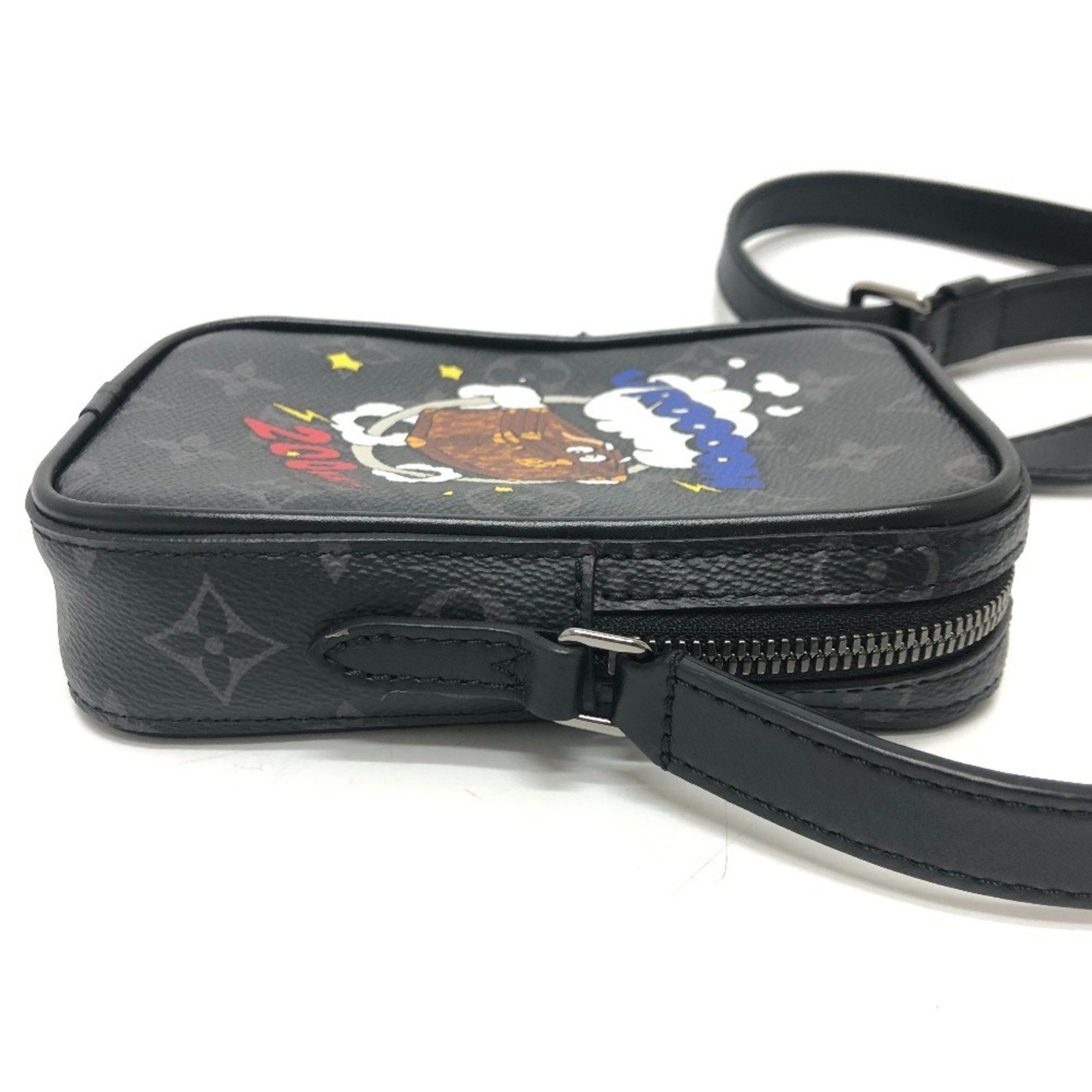 Louis Vuitton LOUIS VUITTON M45928 Danube PPM Trunk Print Shoulder Bag Monogram Eclipse Canvas Men's Black Size ONE SIZE - 6 Thumbnail