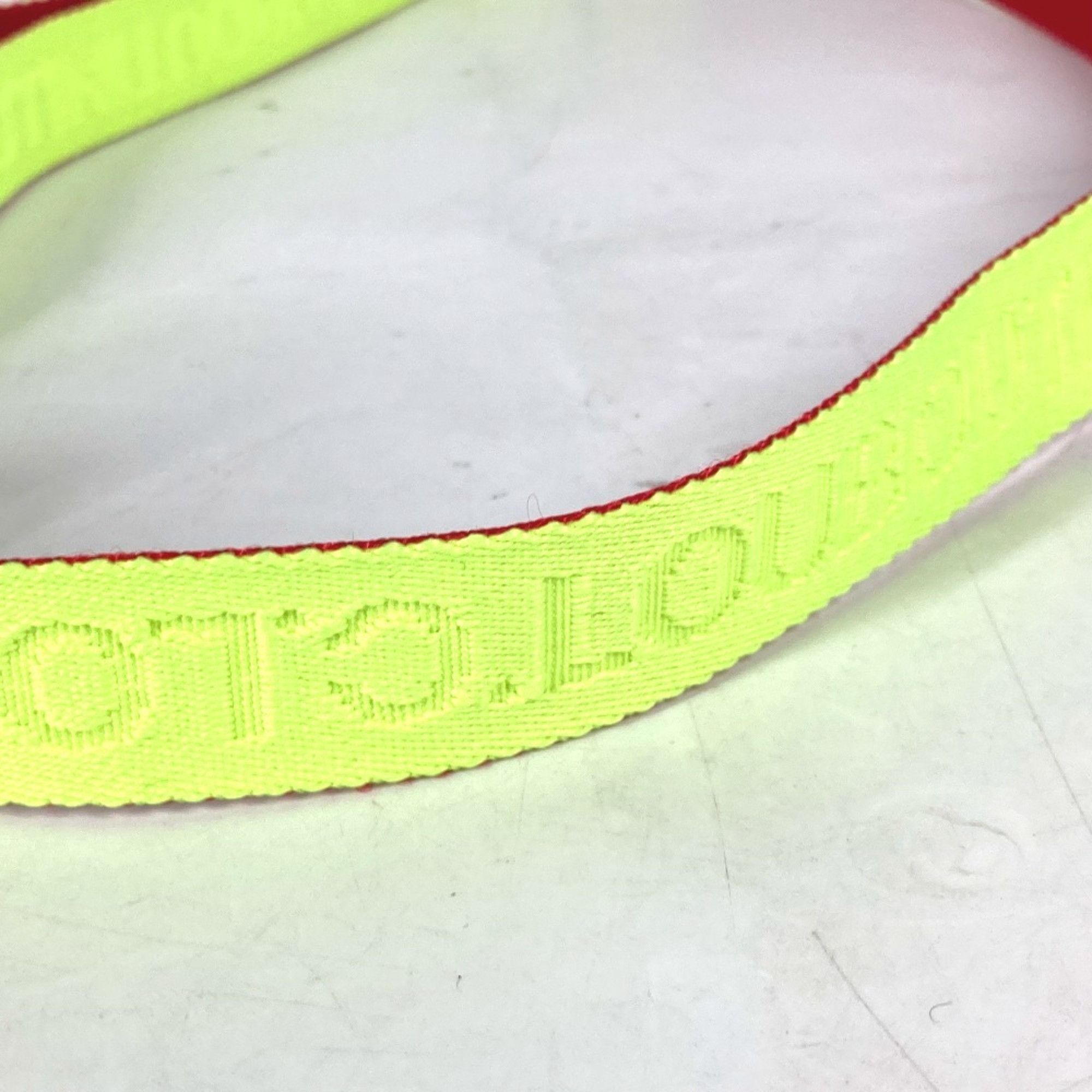 Christian Louboutin Christian Louboutin Buckle Belt Canvas Men's Women's Yellow Size ONE SIZE - 3 Thumbnail