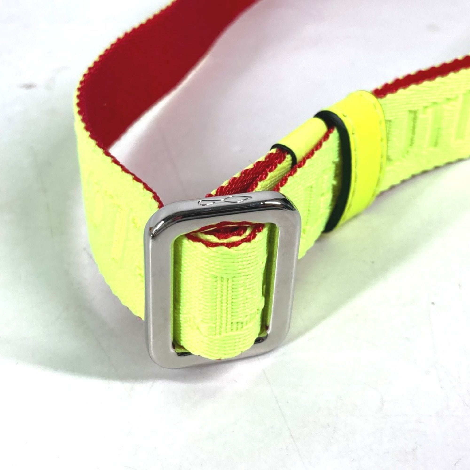 Christian Louboutin Christian Louboutin Buckle Belt Canvas Men's Women's Yellow Size ONE SIZE - 6 Thumbnail