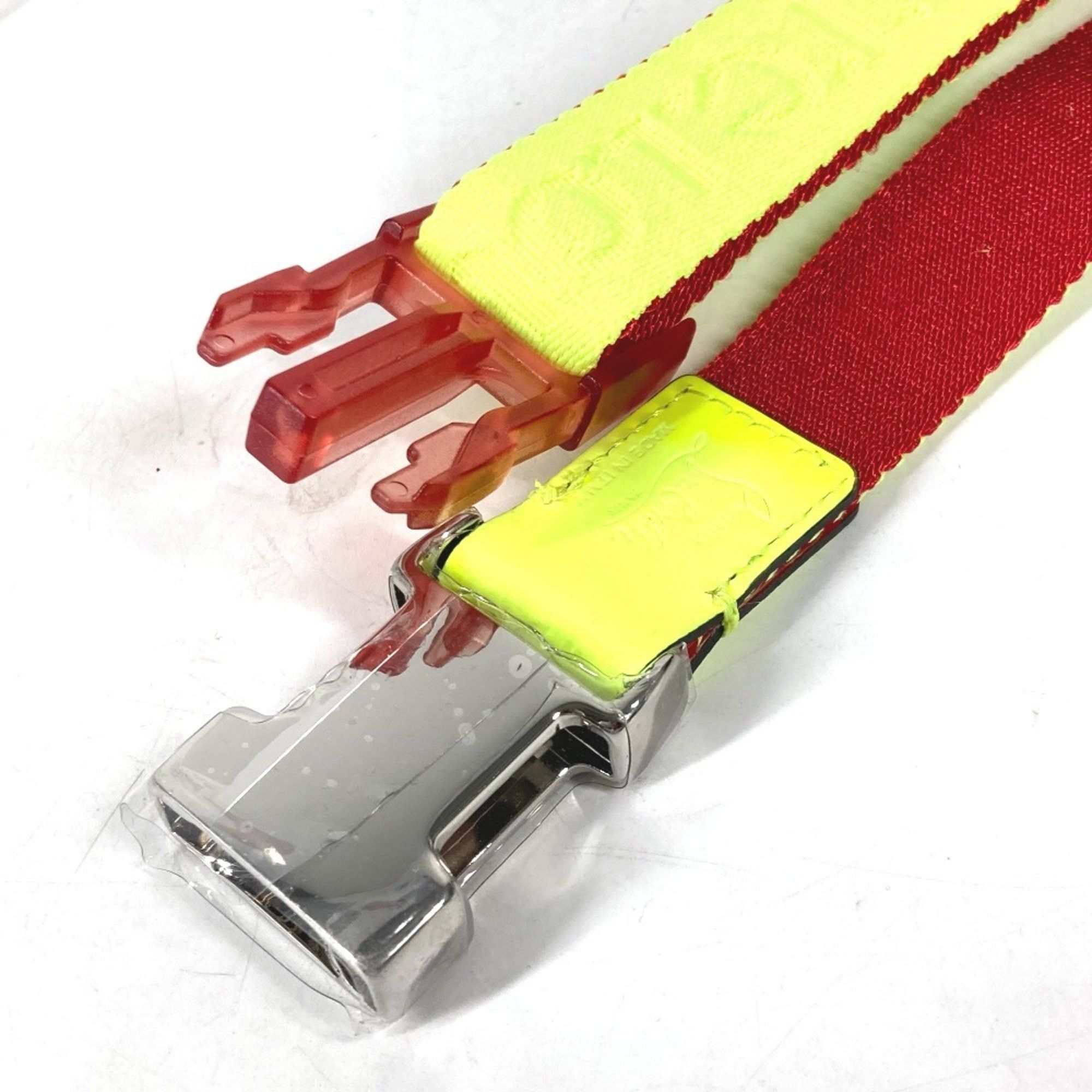 Christian Louboutin Christian Louboutin Buckle Belt Canvas Men's Women's Yellow Size ONE SIZE - 10 Thumbnail