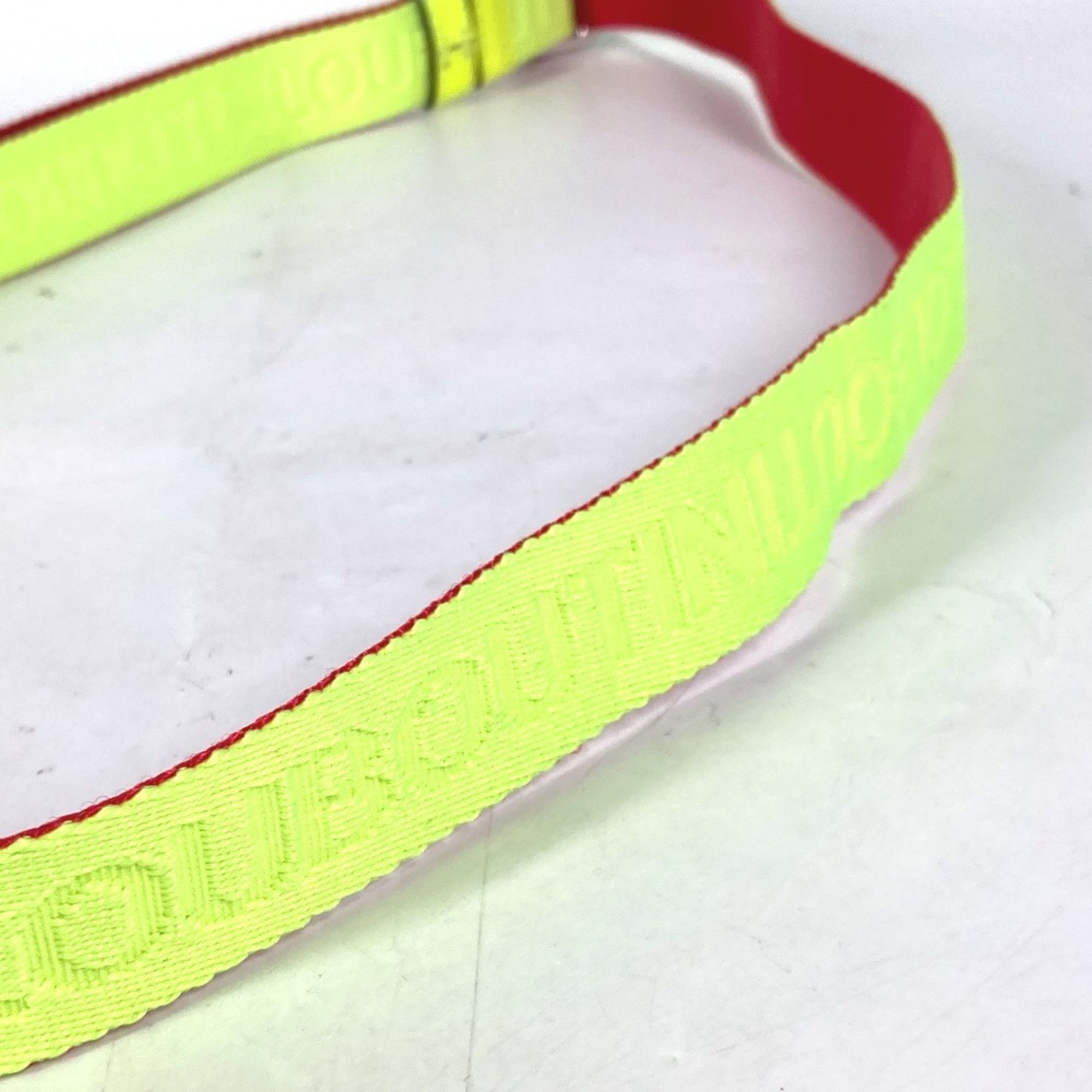 Christian Louboutin Christian Louboutin Buckle Belt Canvas Men's Women's Yellow Size ONE SIZE - 4 Thumbnail