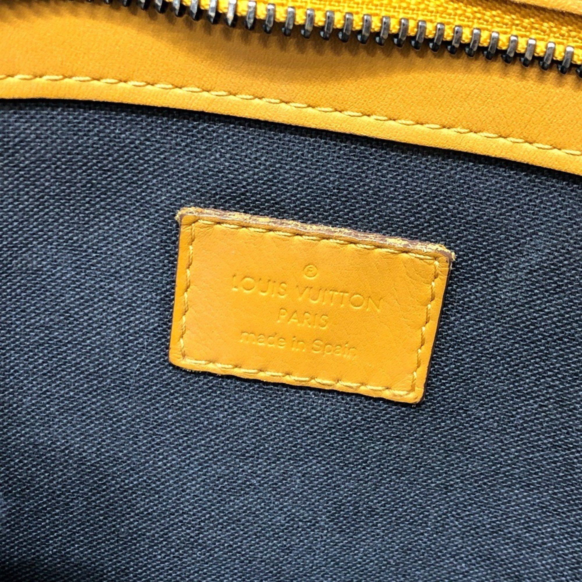 Louis Vuitton LOUIS VUITTON N41228 Damier Infini Tadao Bag Tote Leather Men's Solar Yellow Size ONE SIZE - 12 Thumbnail