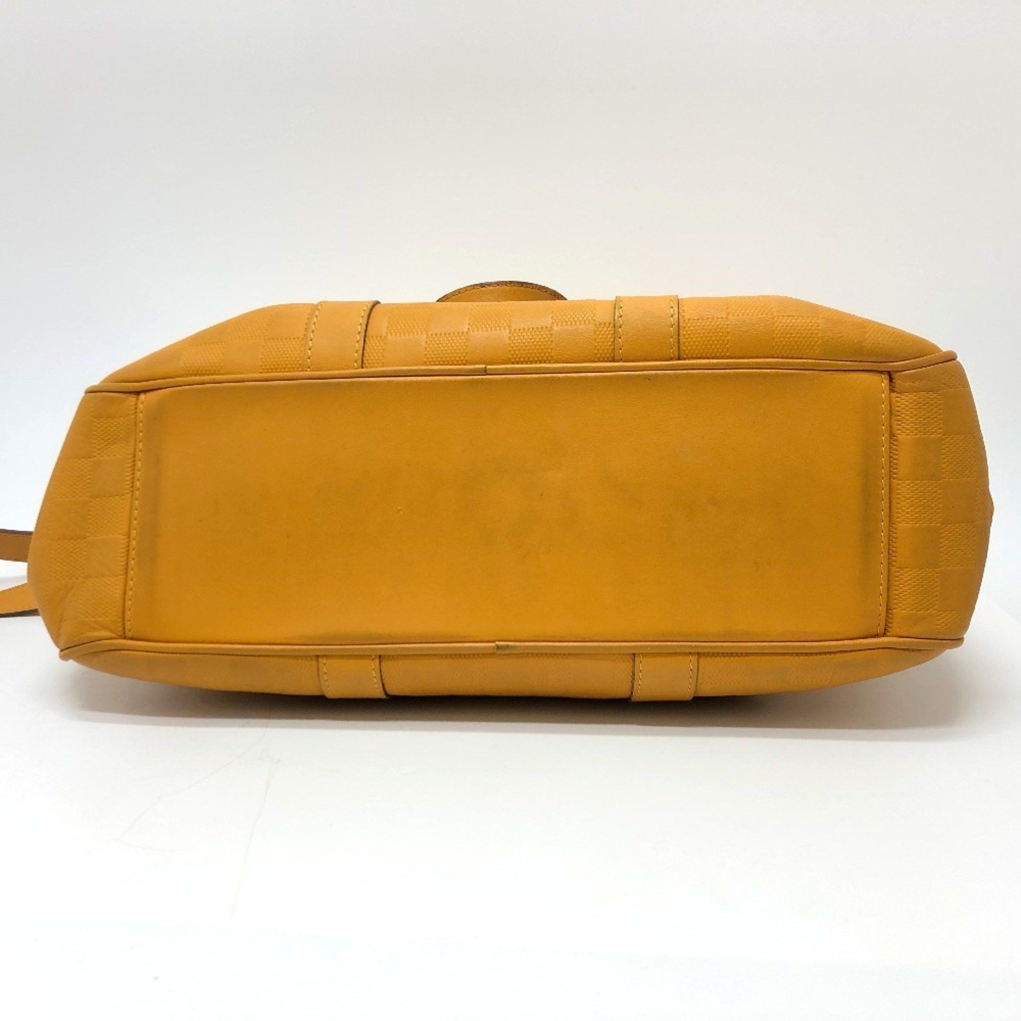 Louis Vuitton LOUIS VUITTON N41228 Damier Infini Tadao Bag Tote Leather Men's Solar Yellow Size ONE SIZE - 7 Thumbnail