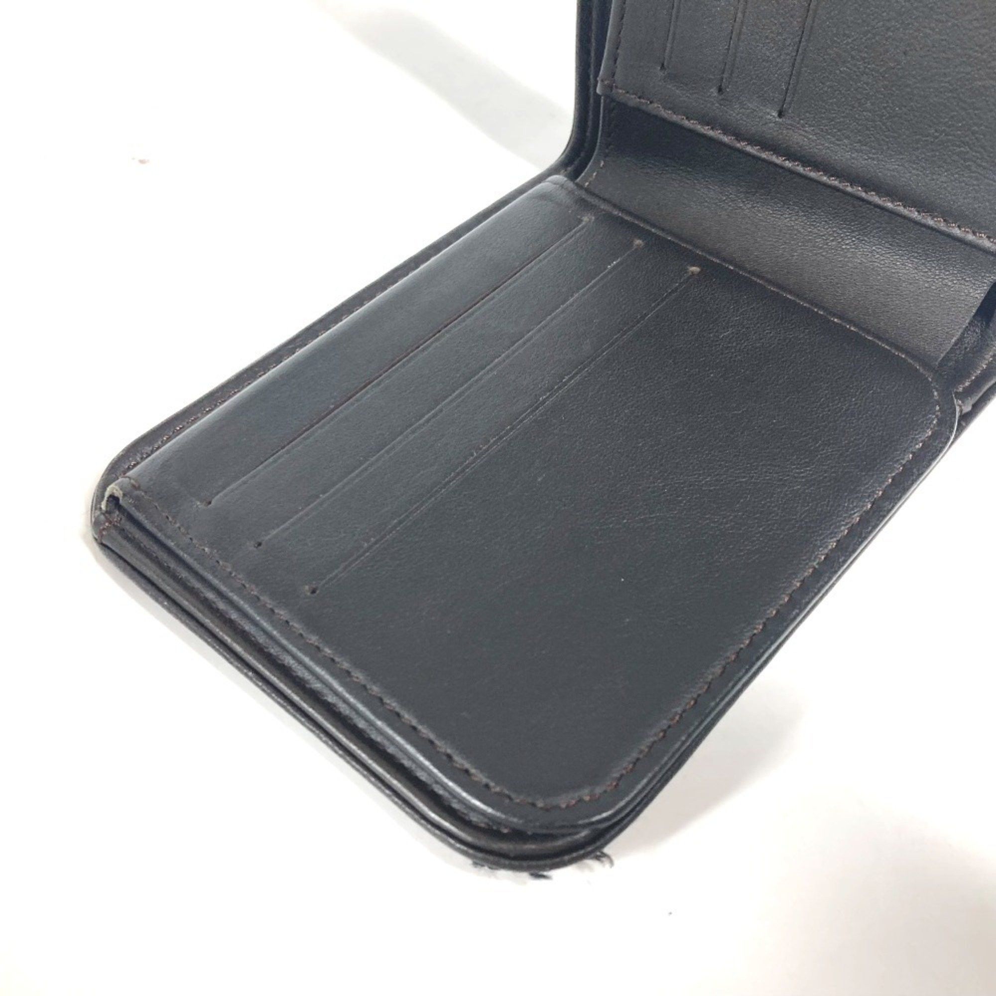 Louis Vuitton LOUIS VUITTON M93548 Damier Geant Portobier 9 Cult Credit Funator Compact Wallet Billfold Bi-fold Canvas Men's Black Size ONE SIZE - 9 Thumbnail