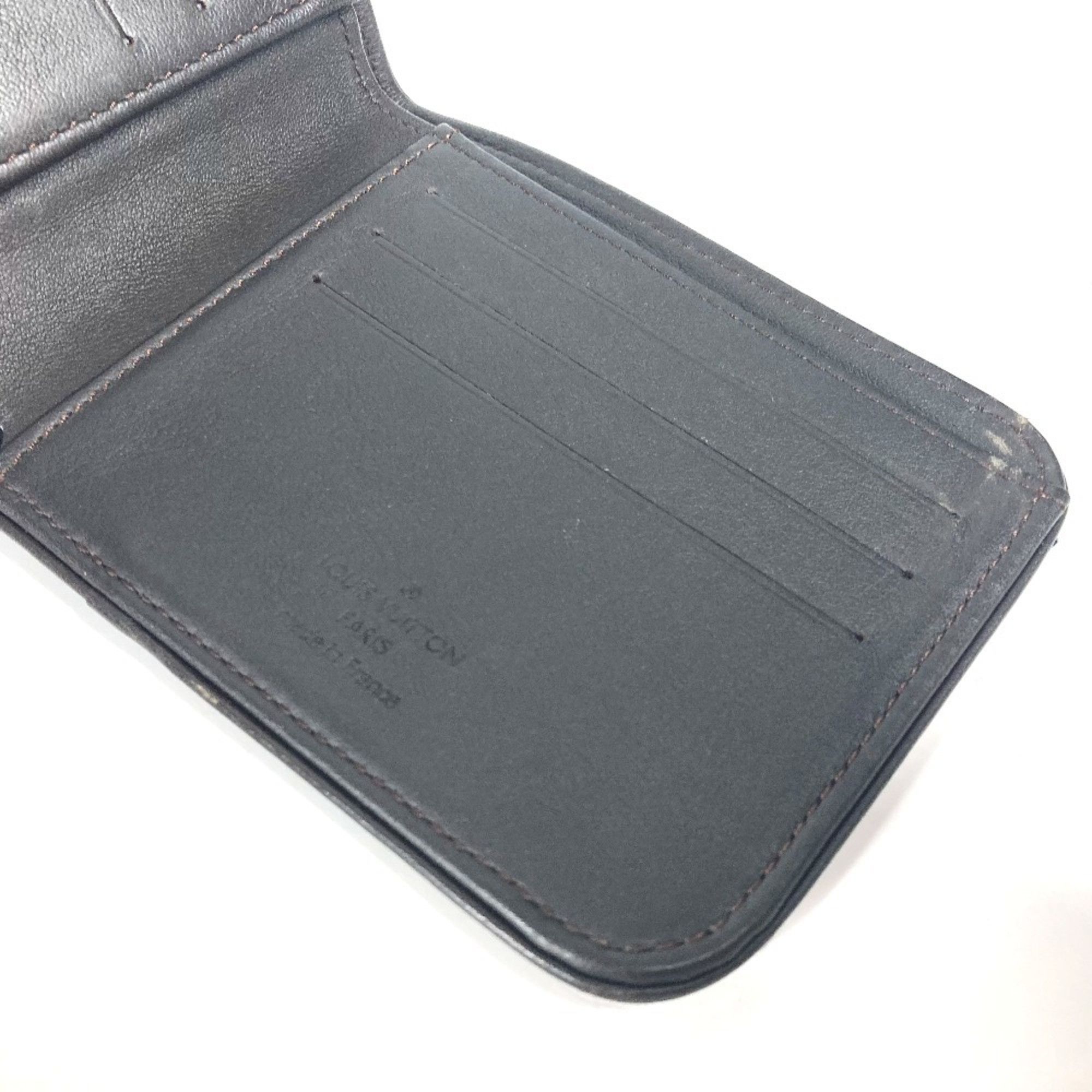 Louis Vuitton LOUIS VUITTON M93548 Damier Geant Portobier 9 Cult Credit Funator Compact Wallet Billfold Bi-fold Canvas Men's Black Size ONE SIZE - 8 Thumbnail