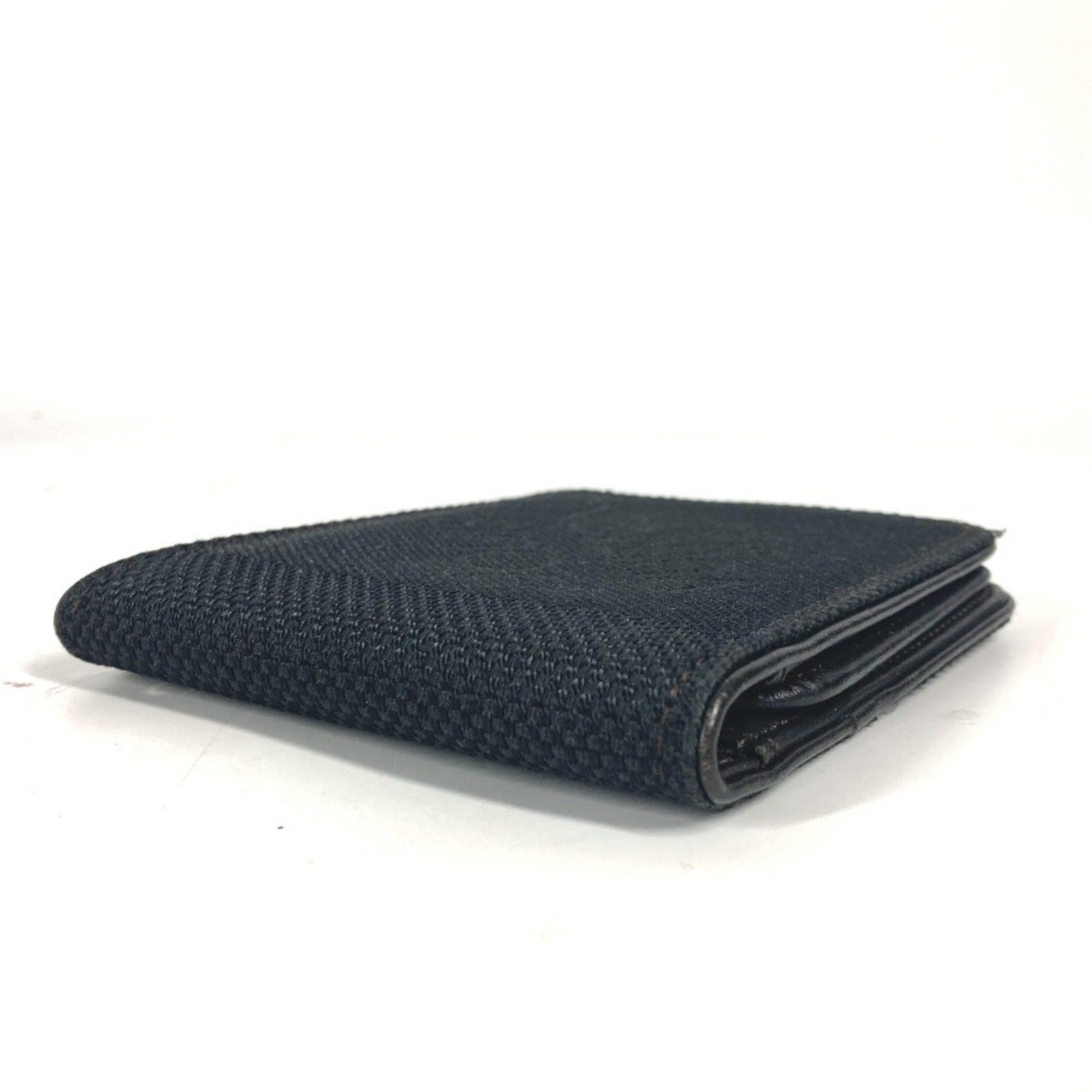 Louis Vuitton LOUIS VUITTON M93548 Damier Geant Portobier 9 Cult Credit Funator Compact Wallet Billfold Bi-fold Canvas Men's Black Size ONE SIZE - 3 Thumbnail