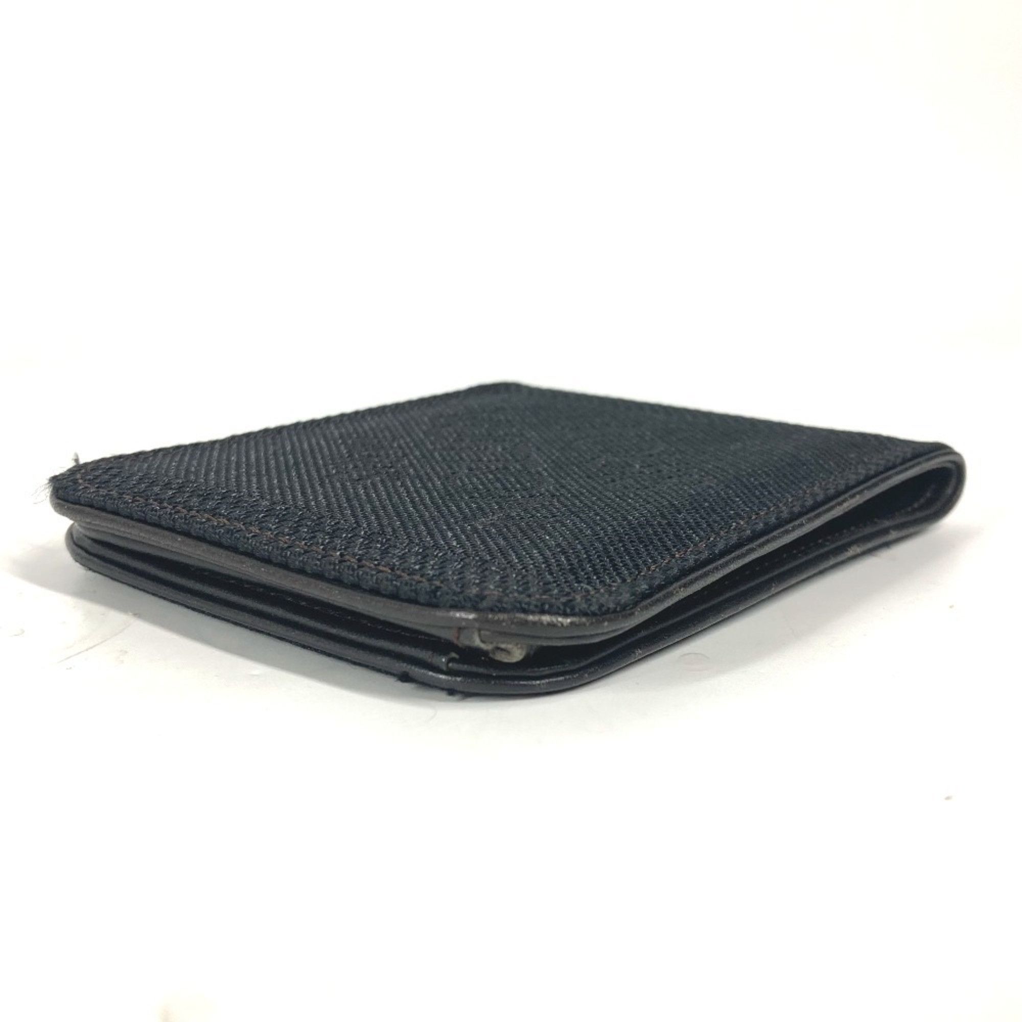 Louis Vuitton LOUIS VUITTON M93548 Damier Geant Portobier 9 Cult Credit Funator Compact Wallet Billfold Bi-fold Canvas Men's Black Size ONE SIZE - 4 Thumbnail