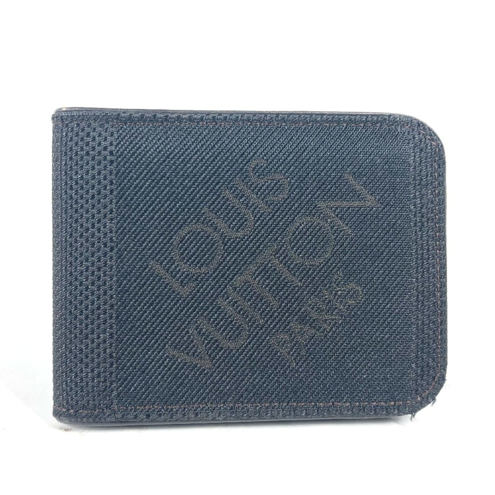 Louis Vuitton LOUIS VUITTON M93548 Damier Geant Portobier 9 Cult Credit Funator Compact Wallet Billfold Bi-fold Canvas Men's Black Size ONE SIZE - 2 Thumbnail