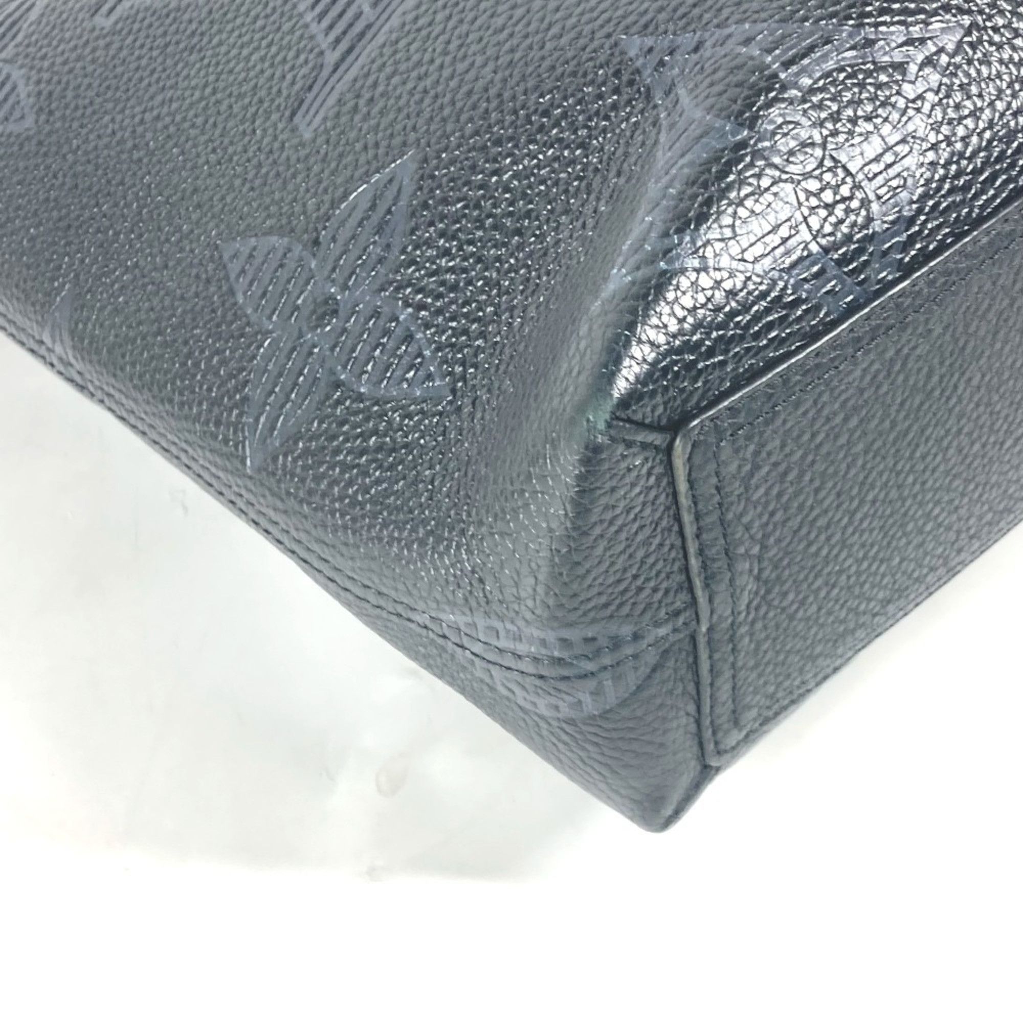 Louis Vuitton LOUIS VUITTON M57290 Monogram Giant Shadow Cabas Voyage NV Tote Bag Shoulder Leather Men's Black Size ONE SIZE - 7 Thumbnail