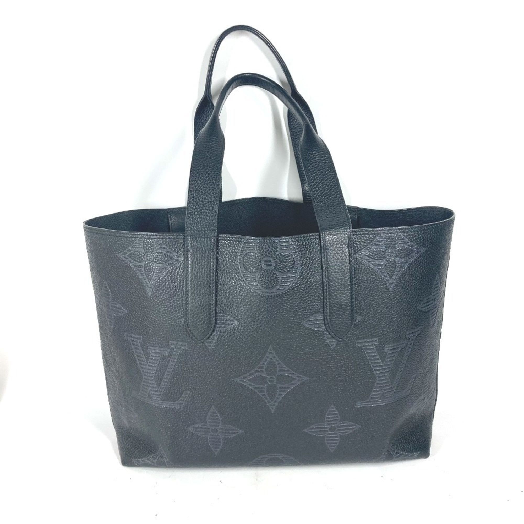 Louis Vuitton LOUIS VUITTON M57290 Monogram Giant Shadow Cabas Voyage NV Tote Bag Shoulder Leather Men's Black Size ONE SIZE - 2 Thumbnail