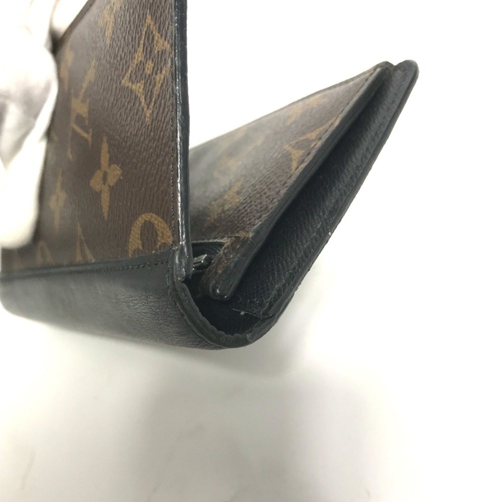 Louis Vuitton LOUIS VUITTON M93800 Monogram Macassar Portefeuille Tanon Bi-fold Long Wallet Canvas Men's Brown Size ONE SIZE - 8 Thumbnail