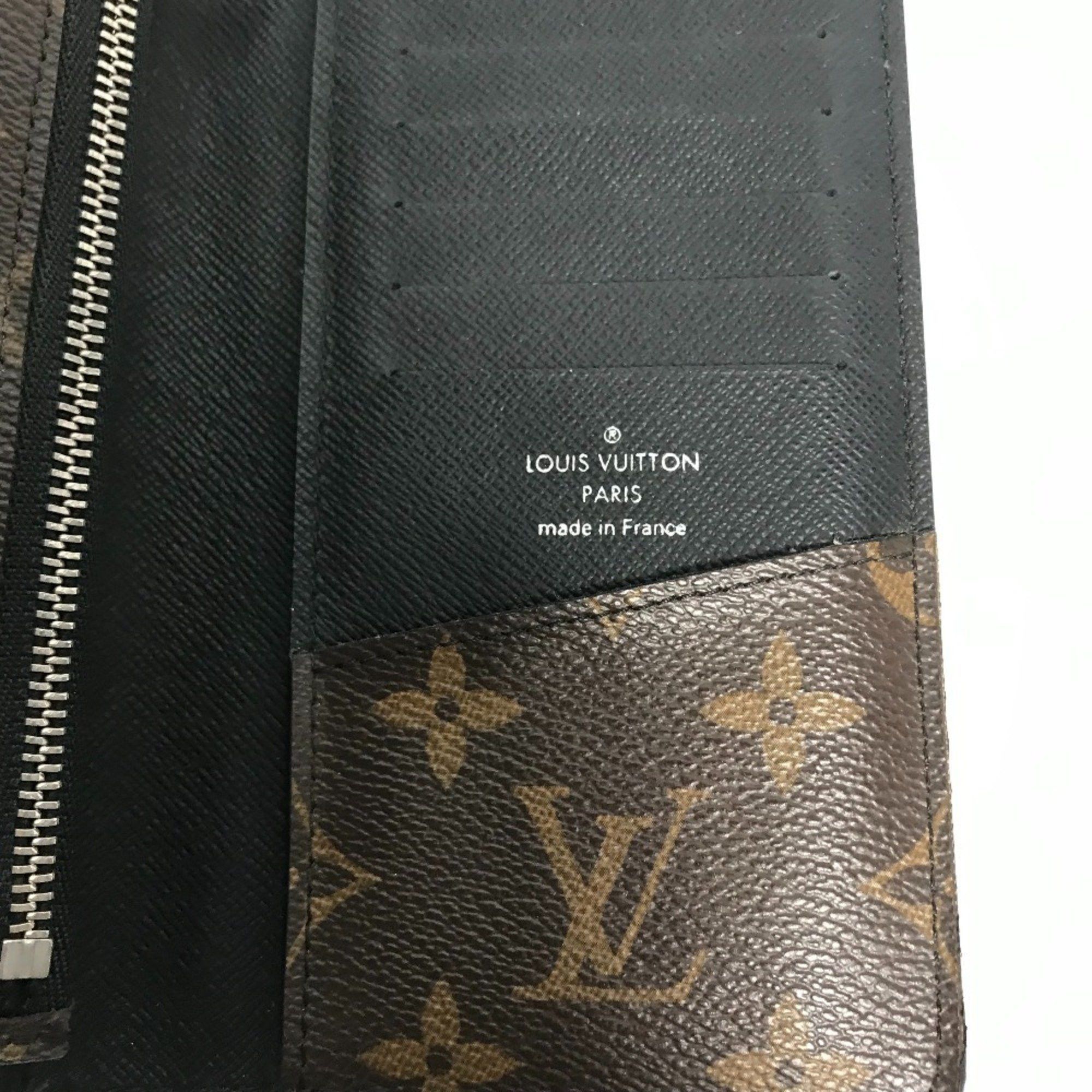 Louis Vuitton LOUIS VUITTON M93800 Monogram Macassar Portefeuille Tanon Bi-fold Long Wallet Canvas Men's Brown Size ONE SIZE - 10 Thumbnail