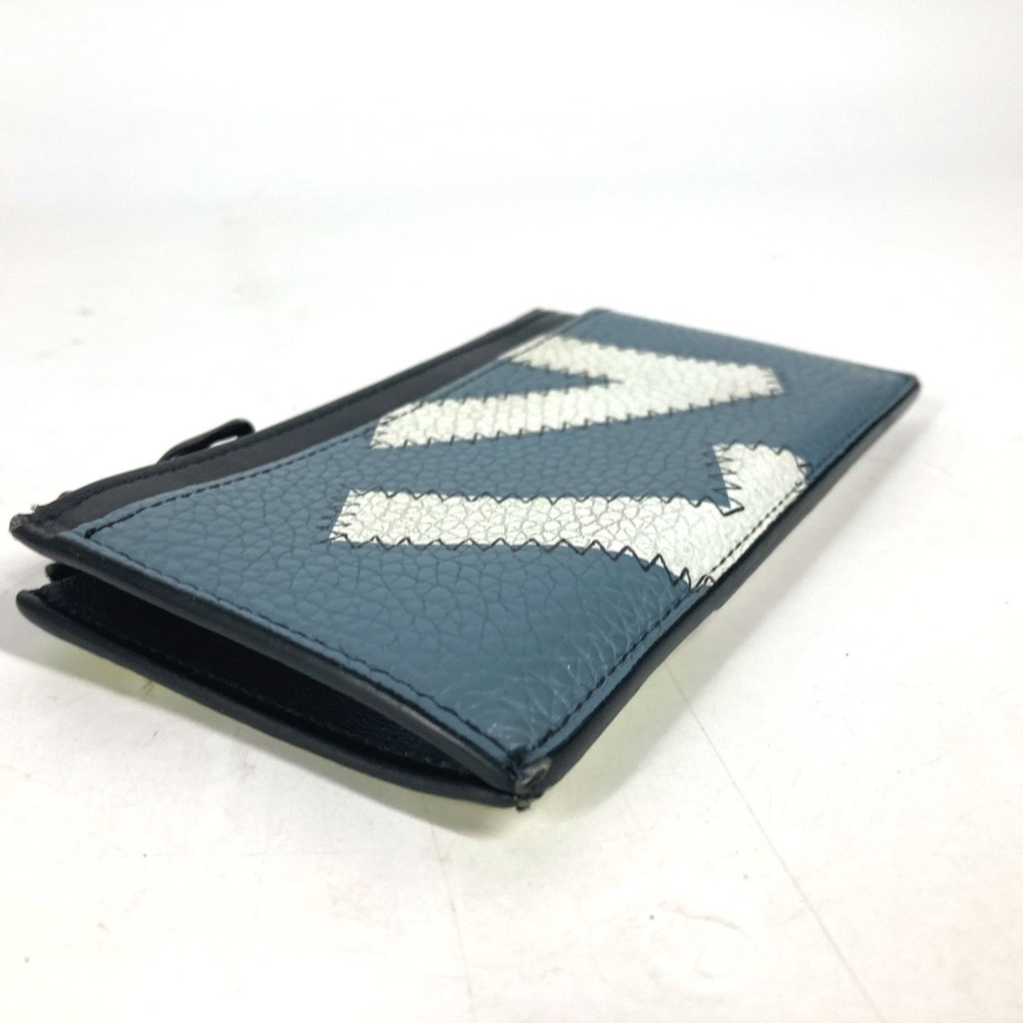 Louis Vuitton LOUIS VUITTON M81314 Coin Card Holder Wallet Fragment Case Purse Wallet/Coin Leather Men's Blue Size ONE SIZE - 3 Thumbnail