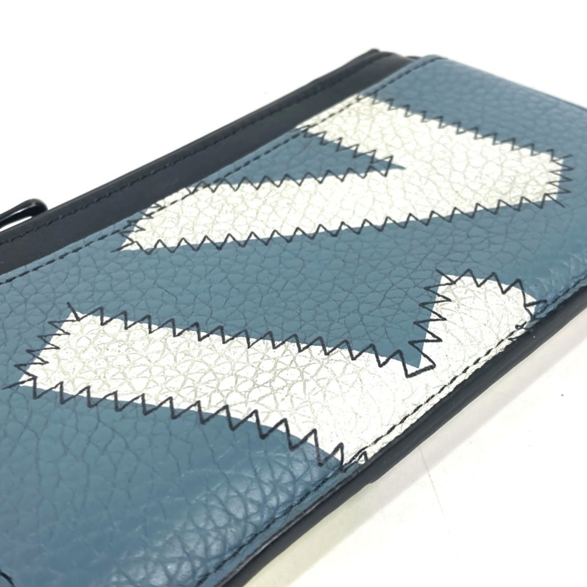 Louis Vuitton LOUIS VUITTON M81314 Coin Card Holder Wallet Fragment Case Purse Wallet/Coin Leather Men's Blue Size ONE SIZE - 6 Thumbnail