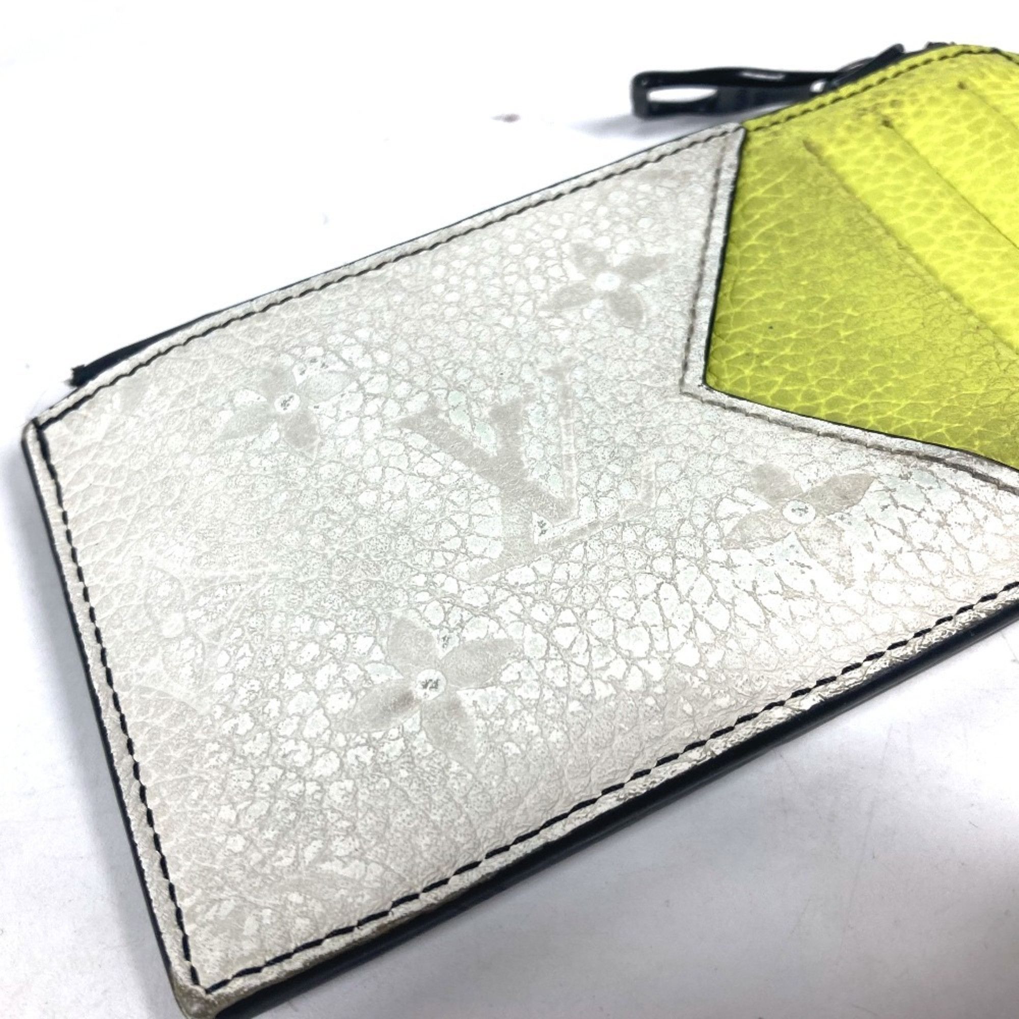 Louis Vuitton LOUIS VUITTON M81314 Coin Card Holder Wallet Fragment Case Purse Wallet/Coin Leather Men's Blue Size ONE SIZE - 9 Thumbnail
