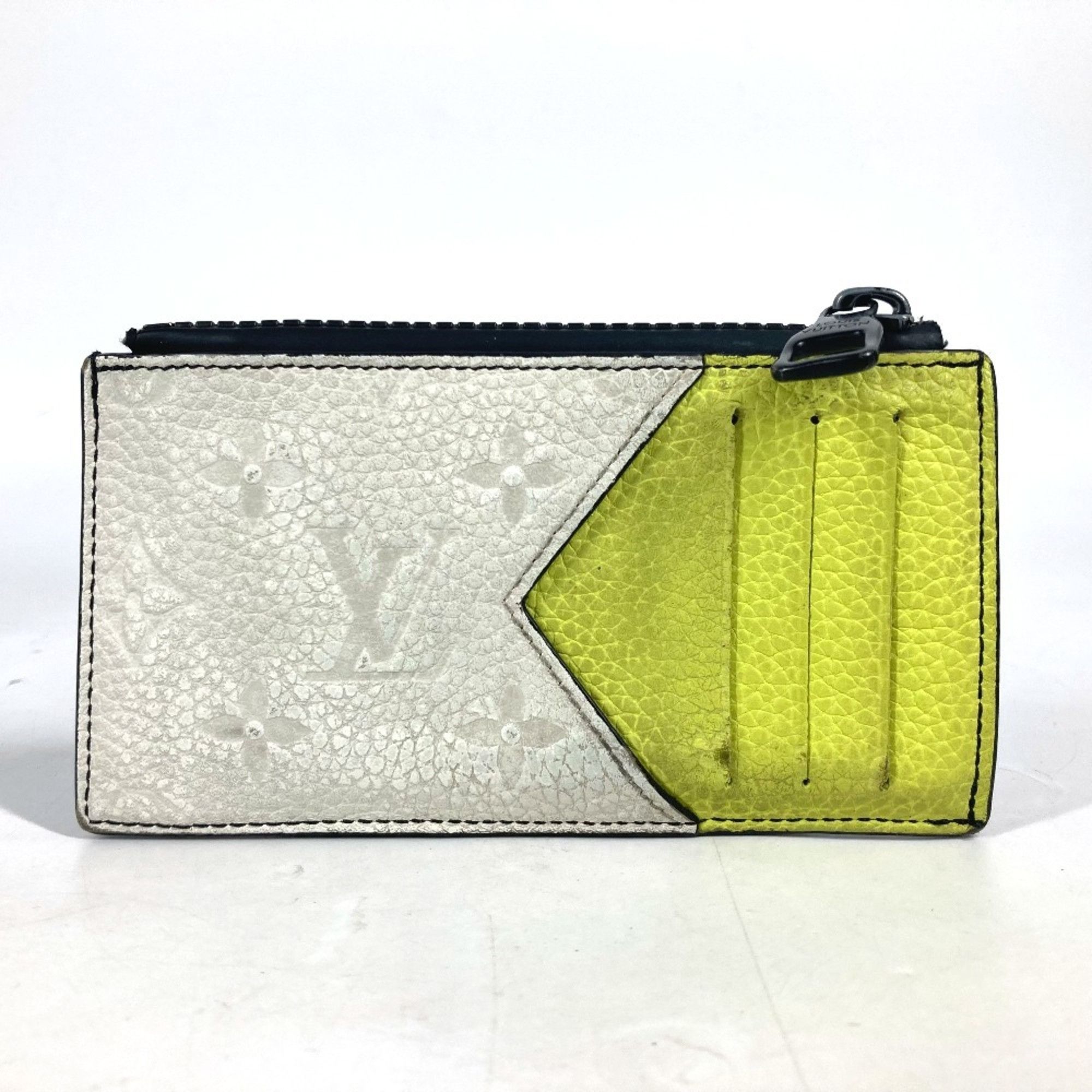 Louis Vuitton LOUIS VUITTON M81314 Coin Card Holder Wallet Fragment Case Purse Wallet/Coin Leather Men's Blue Size ONE SIZE - 2 Thumbnail